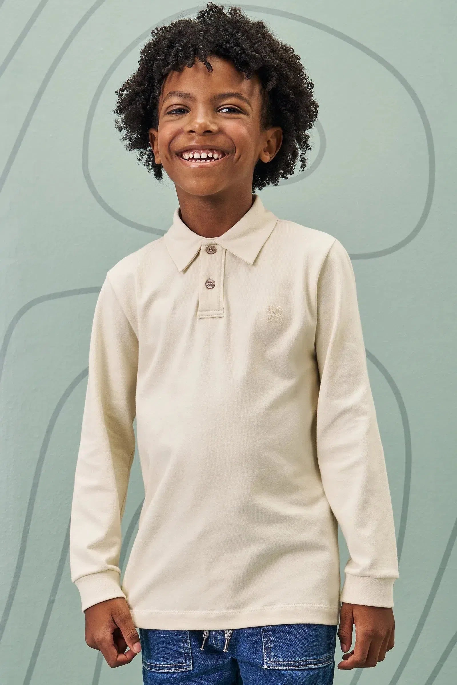 Camisa Polo em Cotton 79210 LucBoo Infantil Menino