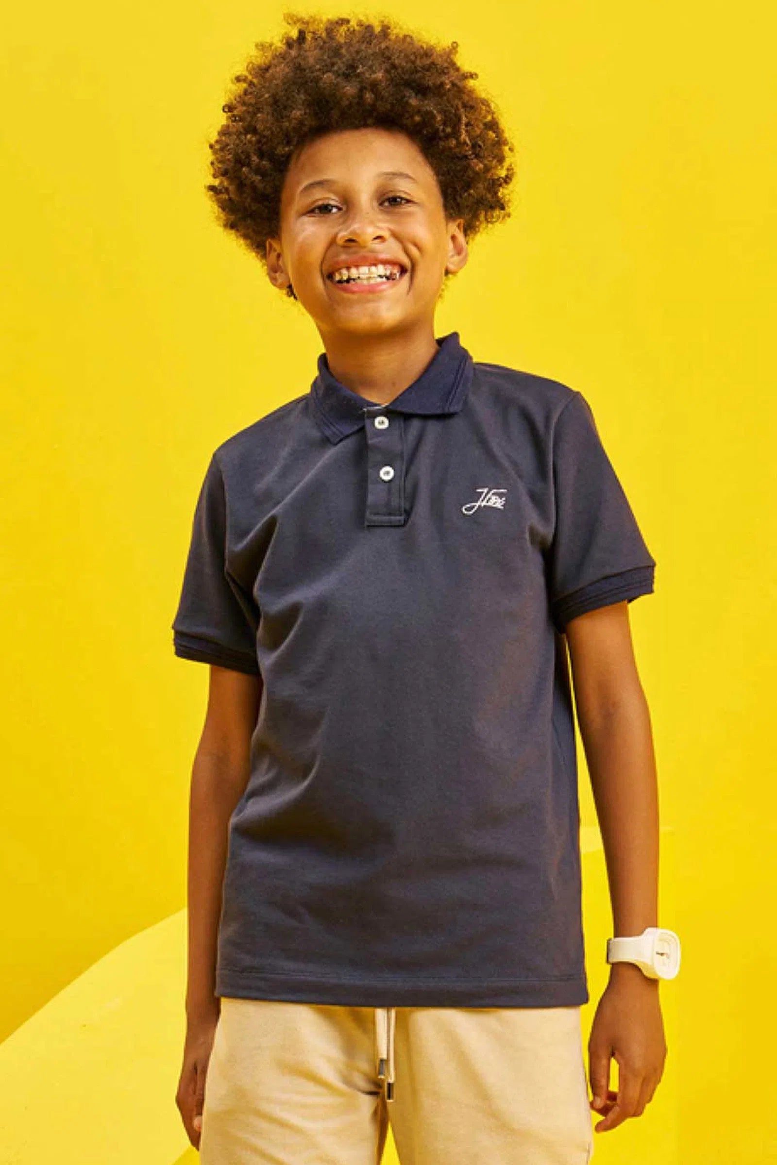 Camisa Polo em Piquet com Elastano 73613 Johnny Fox