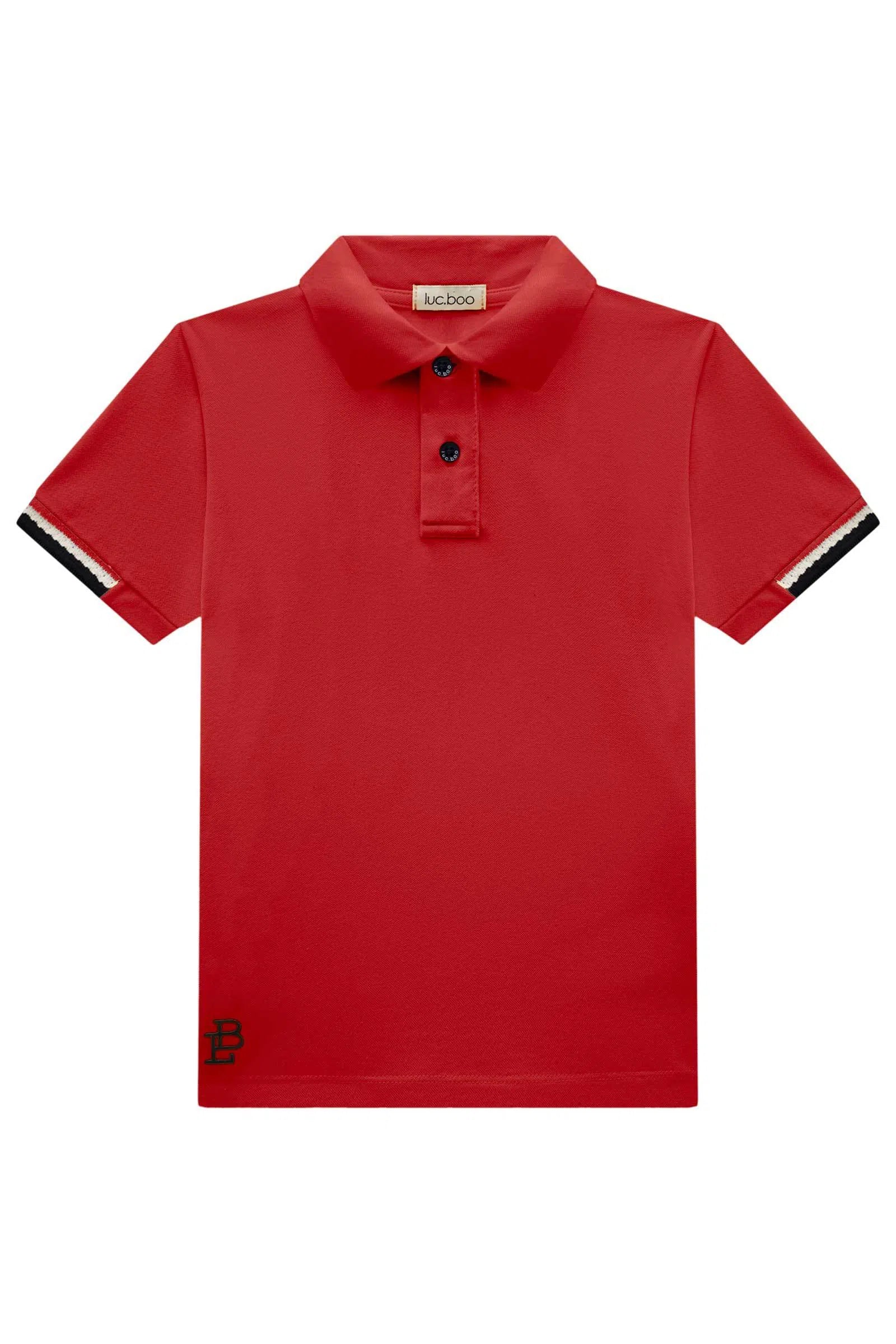 Camisa Polo em Piquet com Elastano 77349 LucBoo