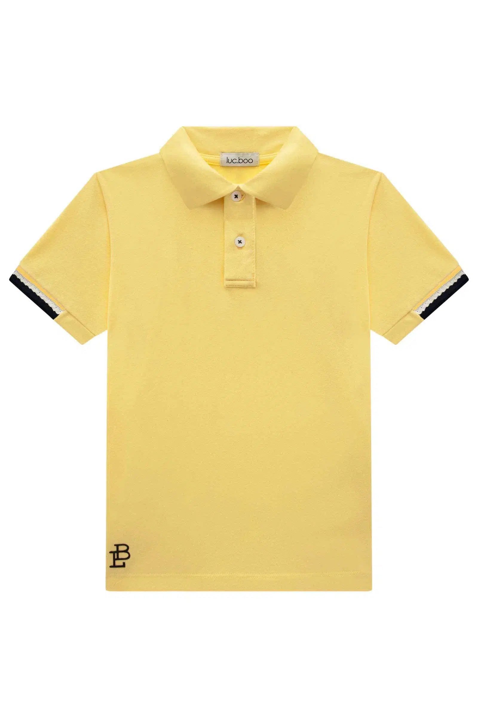 Camisa Polo em Piquet com Elastano 77349 LucBoo