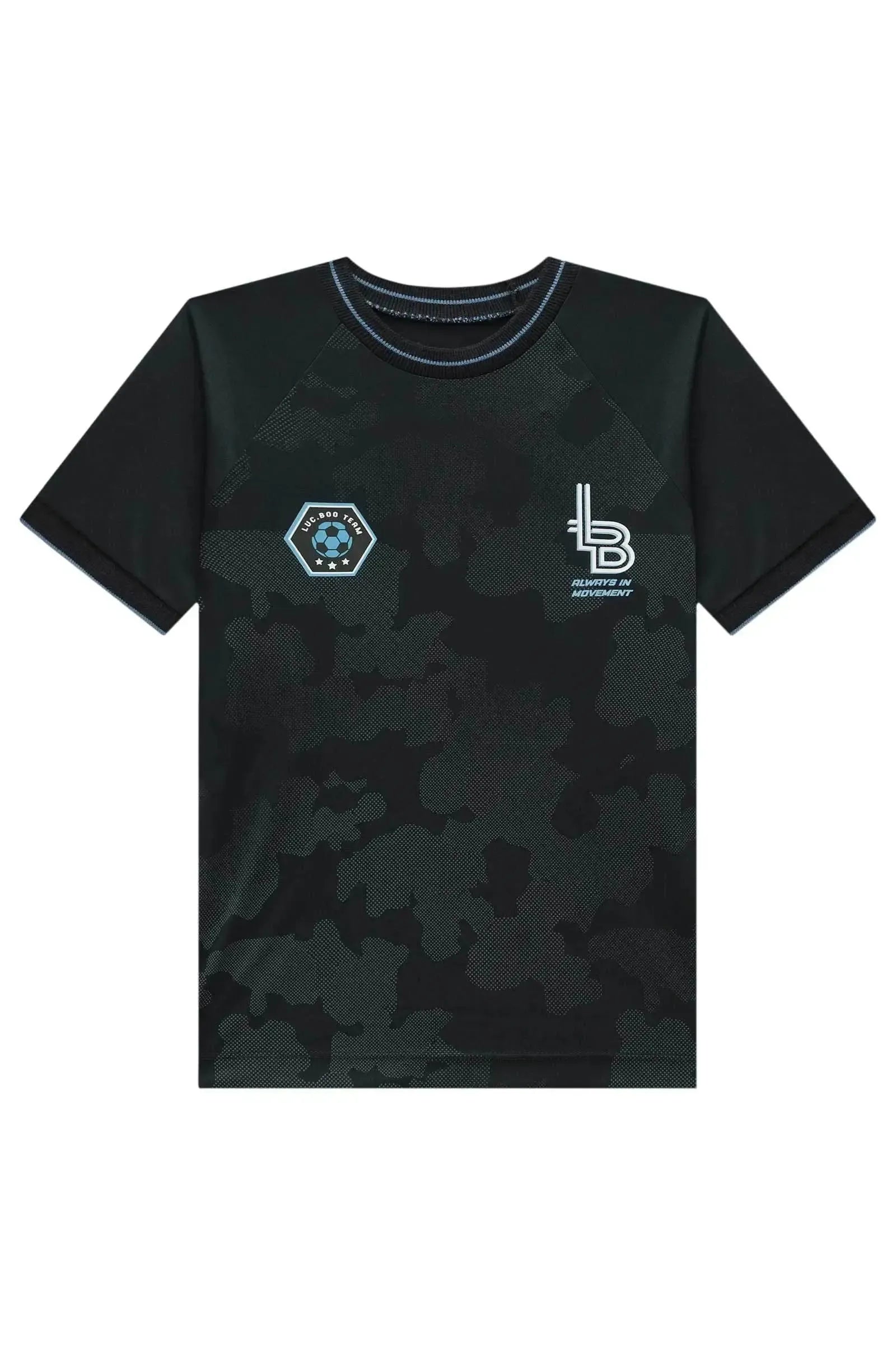 Camiseta em Malha Dry Sport 84209 LucBoo Infantil Menino