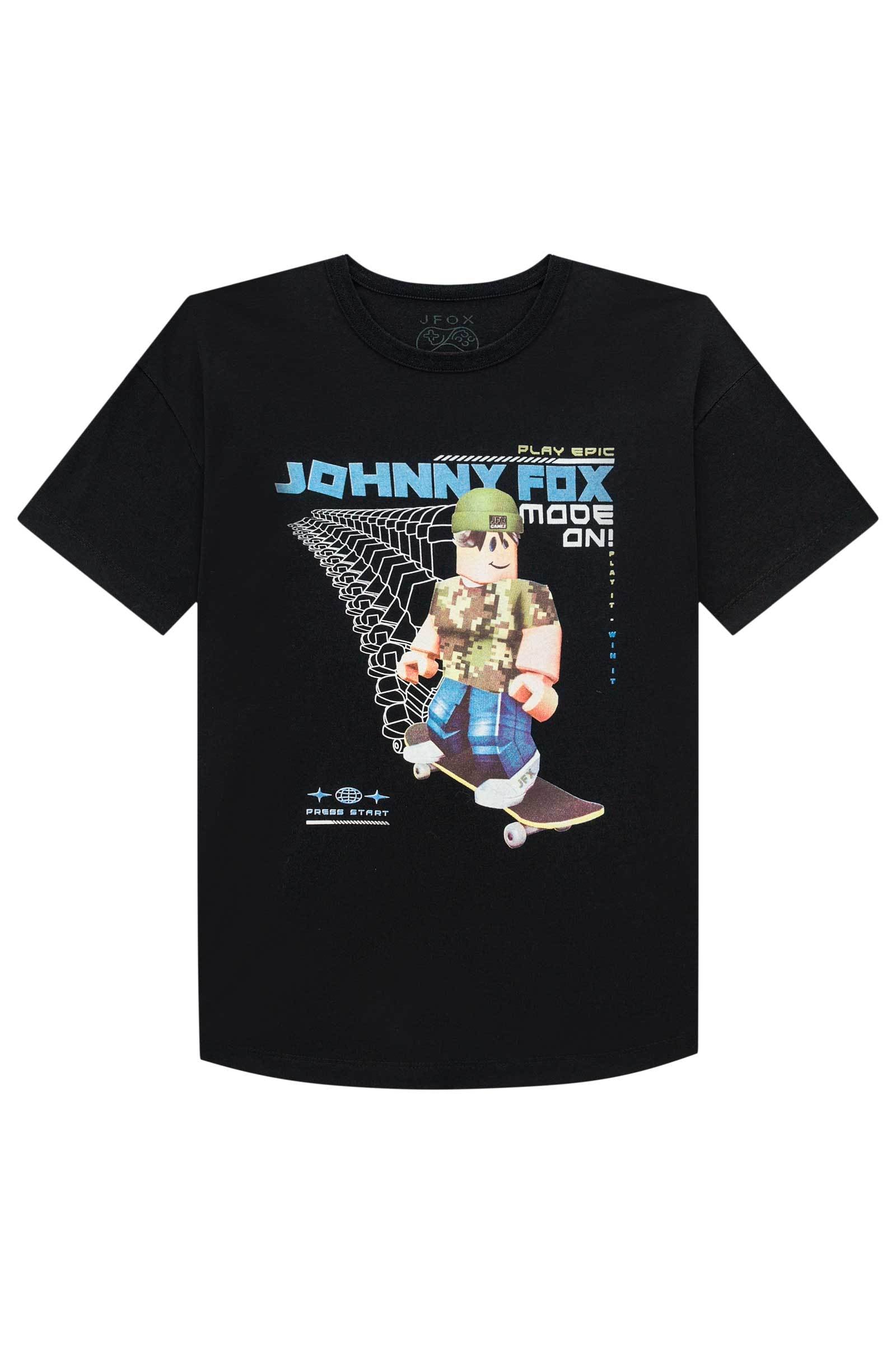 Camiseta em Meia Malha 73594 Johnny Fox