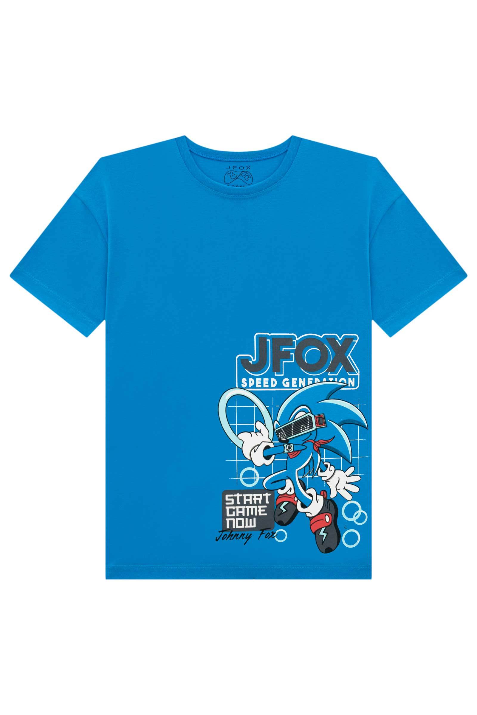 Camiseta em Meia Malha 73600 Johnny Fox