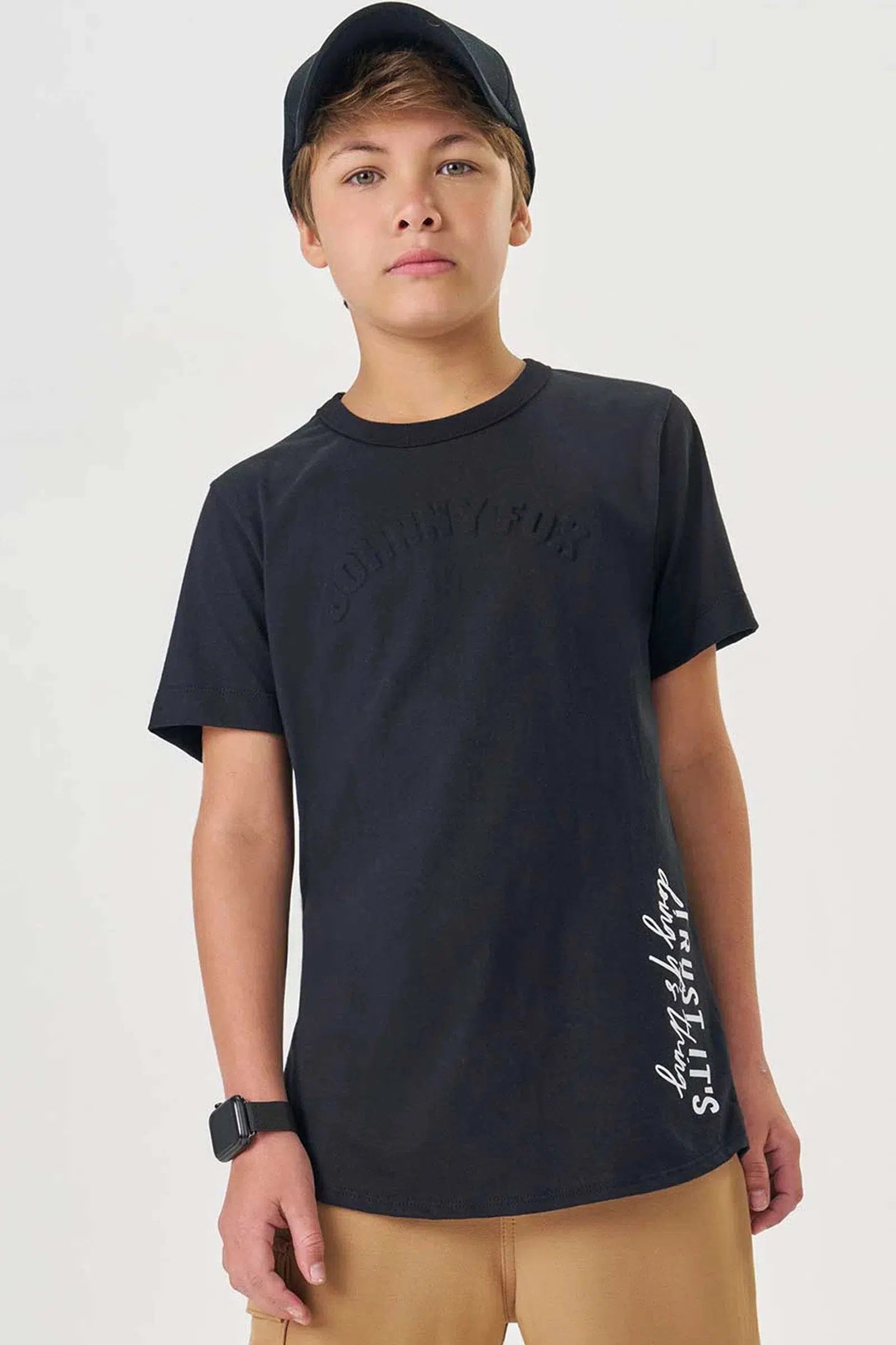 Camiseta Teen Menino em Meia Malha 82257 Johnny Fox