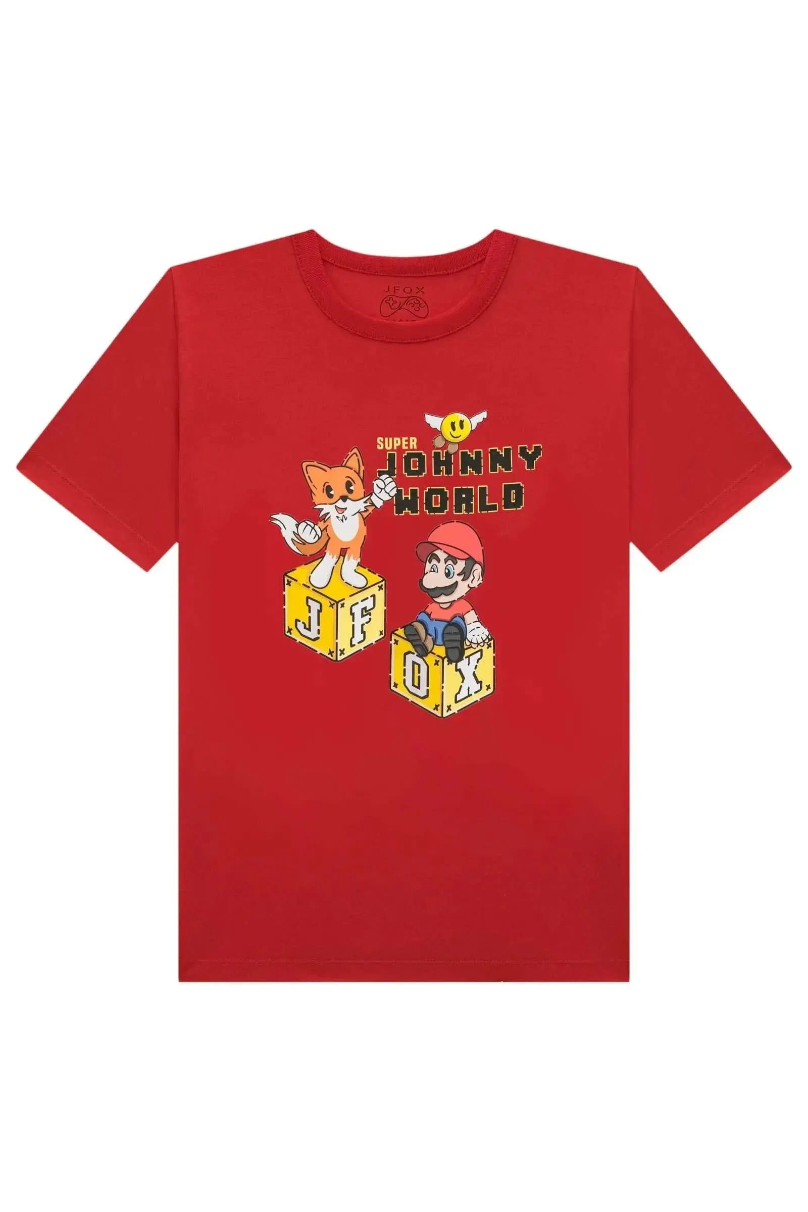 Camiseta em Meia Malha 83270 Johnny Fox Teen Menino