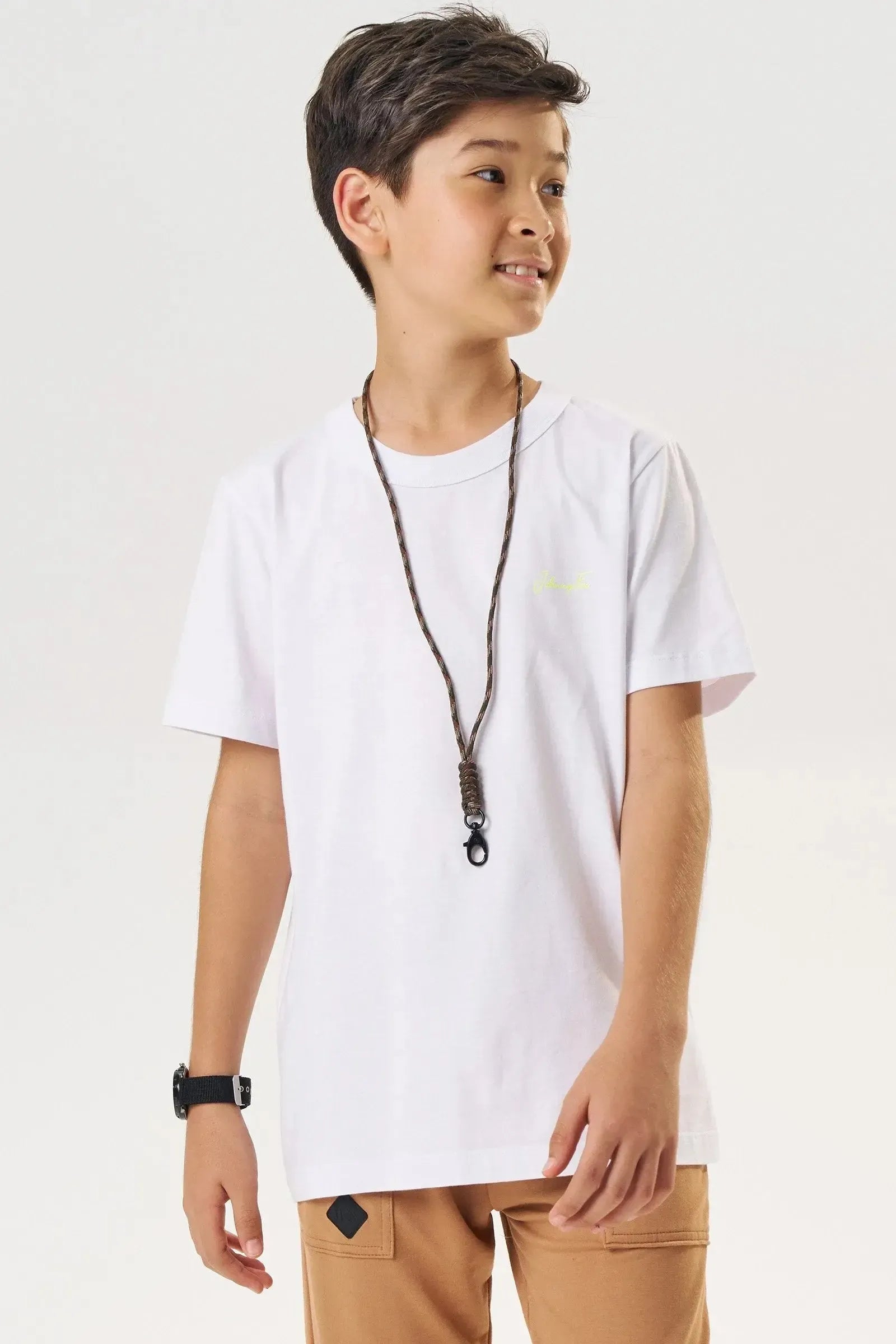 Camiseta em Meia Malha 83289 Johnny Fox Teen Menino