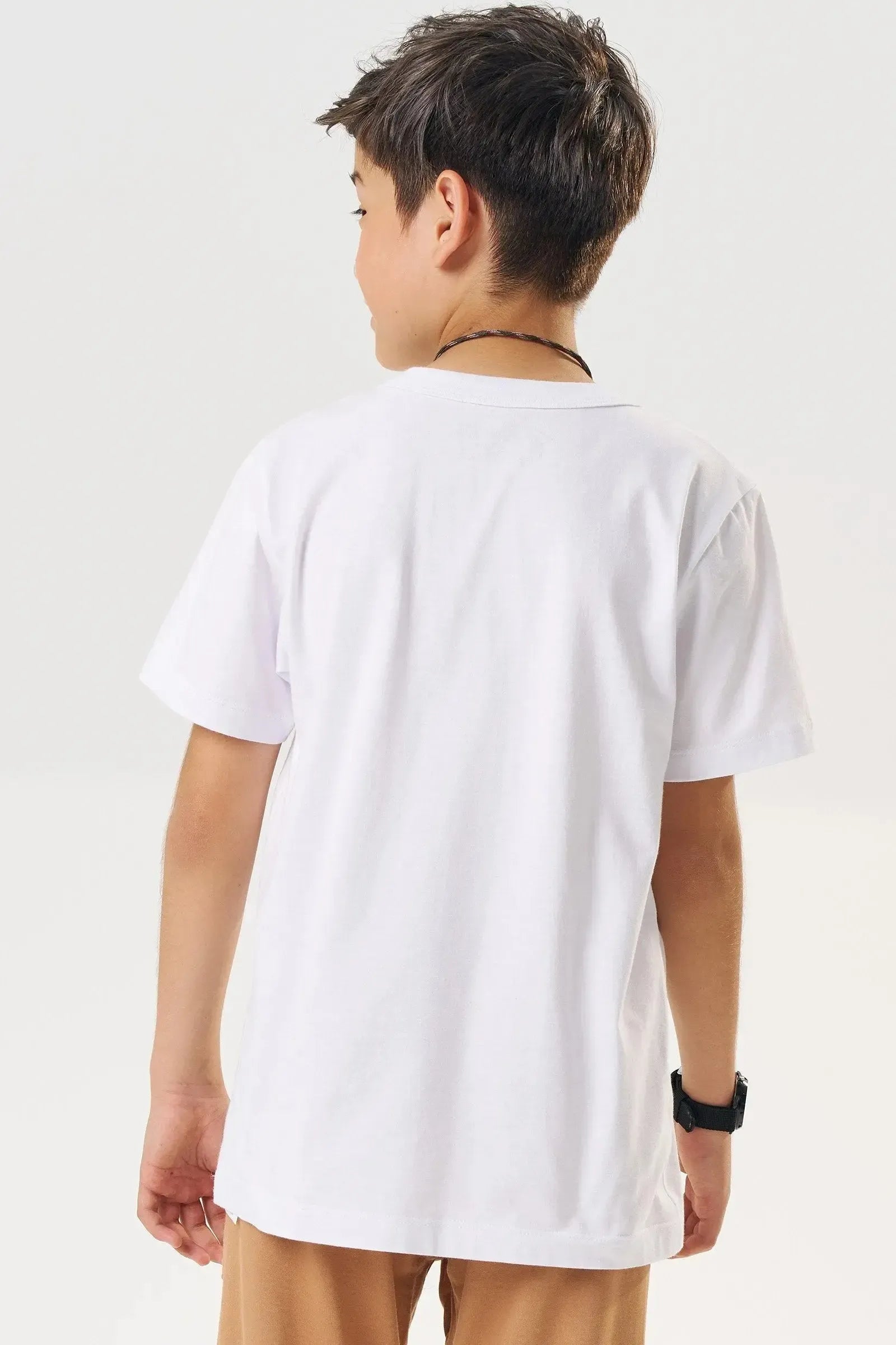Camiseta em Meia Malha 83289 Johnny Fox Teen Menino
