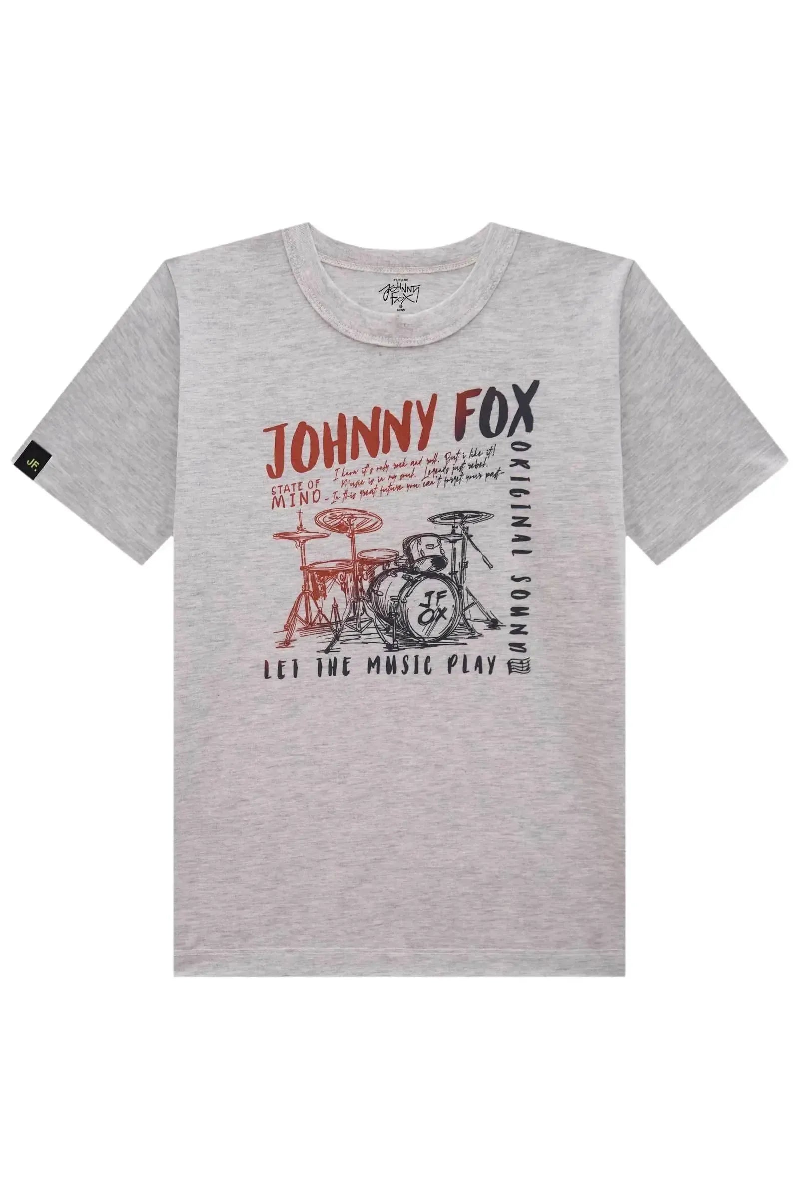 Camiseta em Meia Malha 83296 Johnny Fox Teen Menino