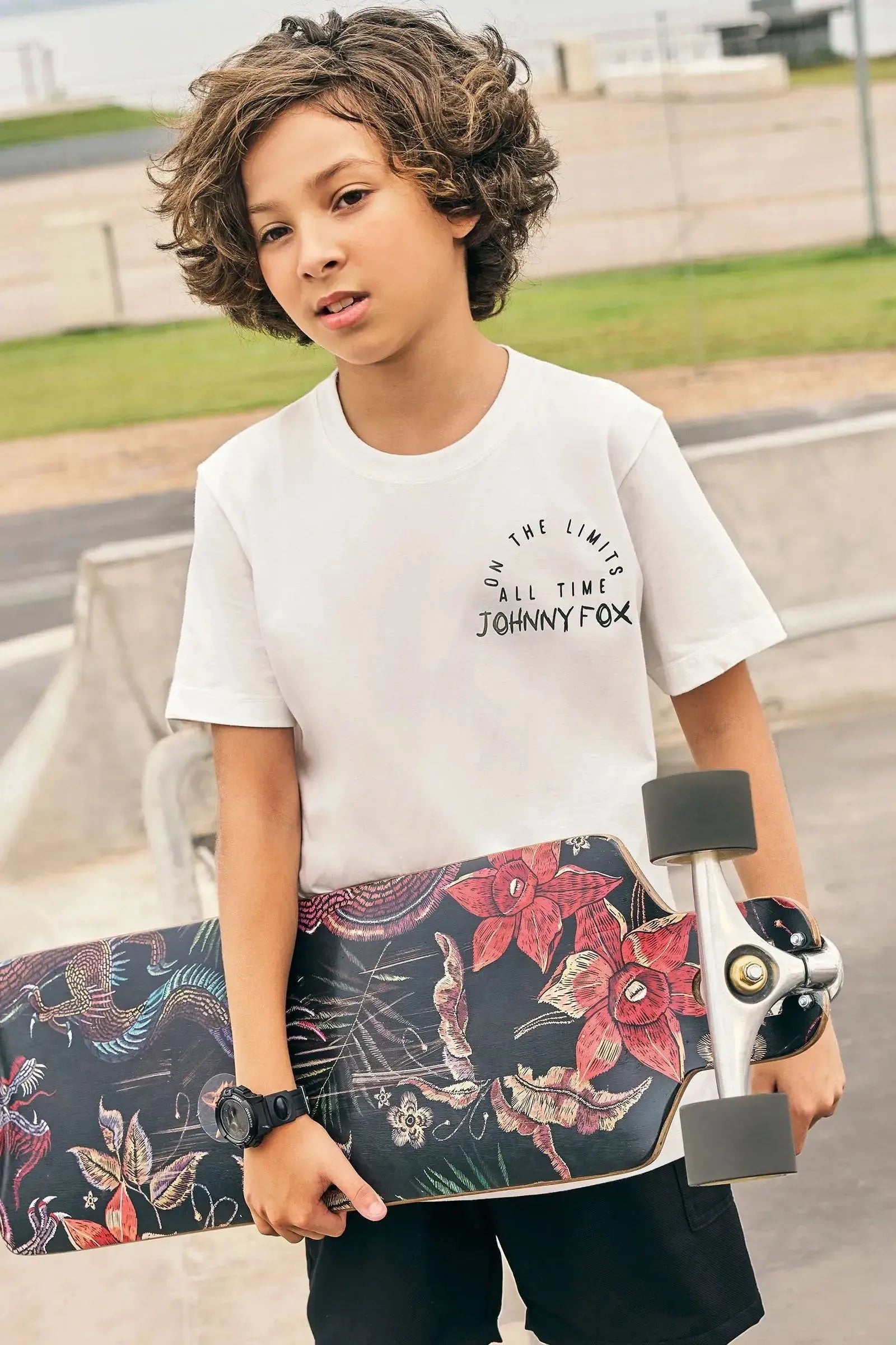 Camiseta em Meia Malha 83420 Johnny Fox Teen Menino