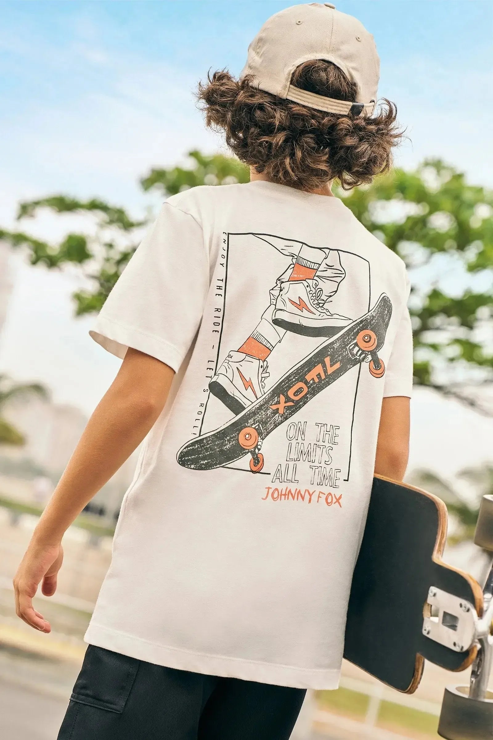 Camiseta em Meia Malha 83420 Johnny Fox Teen Menino