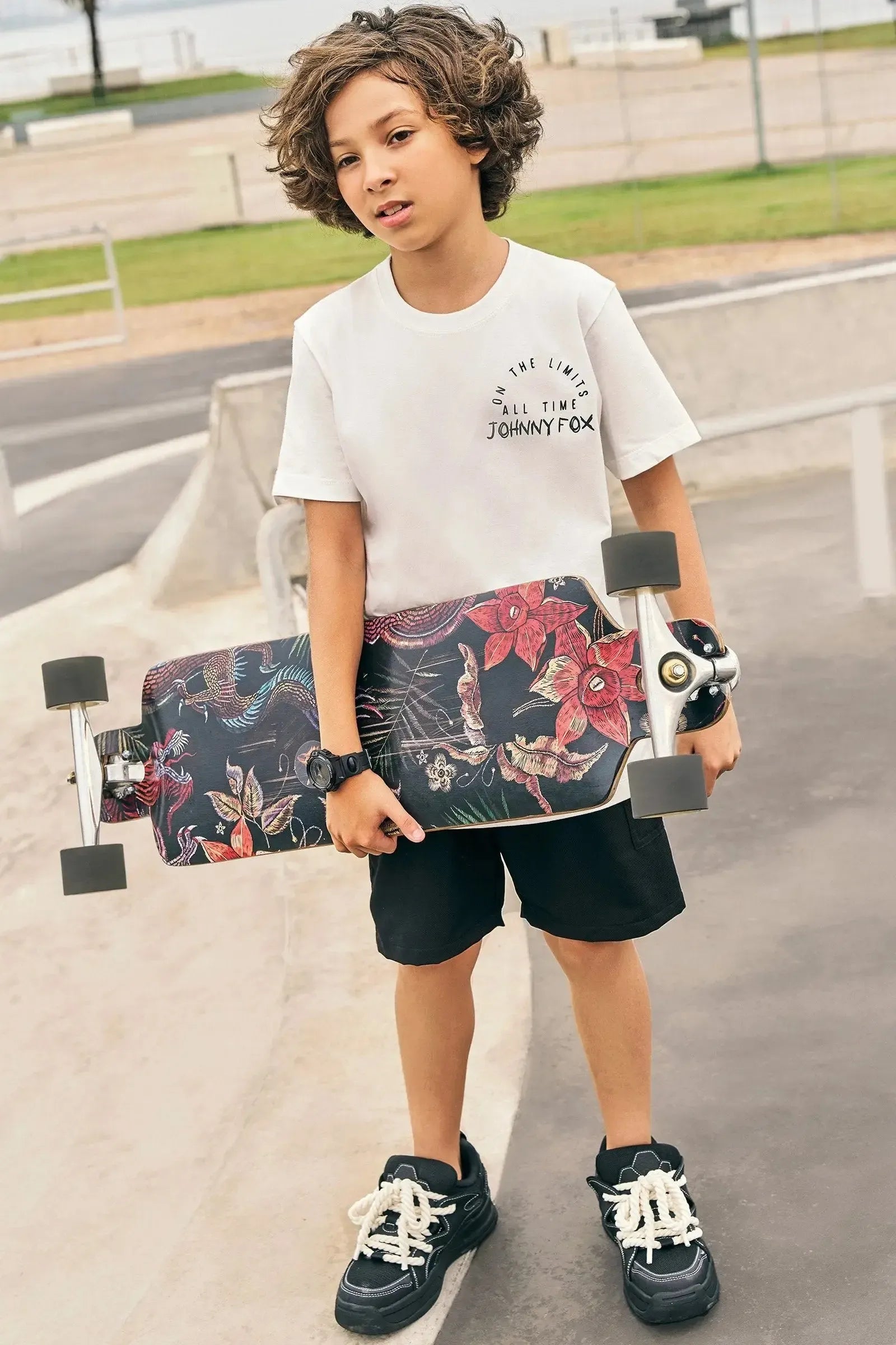 Camiseta em Meia Malha 83420 Johnny Fox Teen Menino