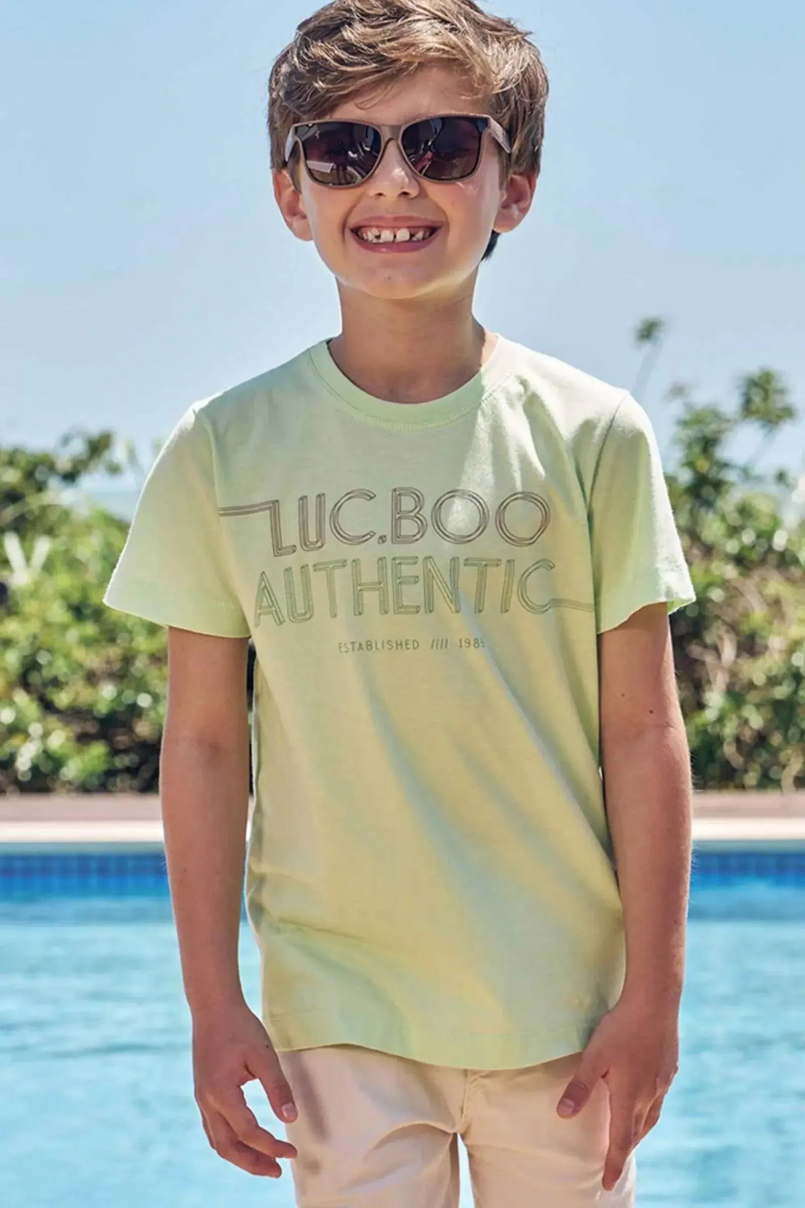 Camiseta em Meia Malha 84218 LucBoo Infantil Menino
