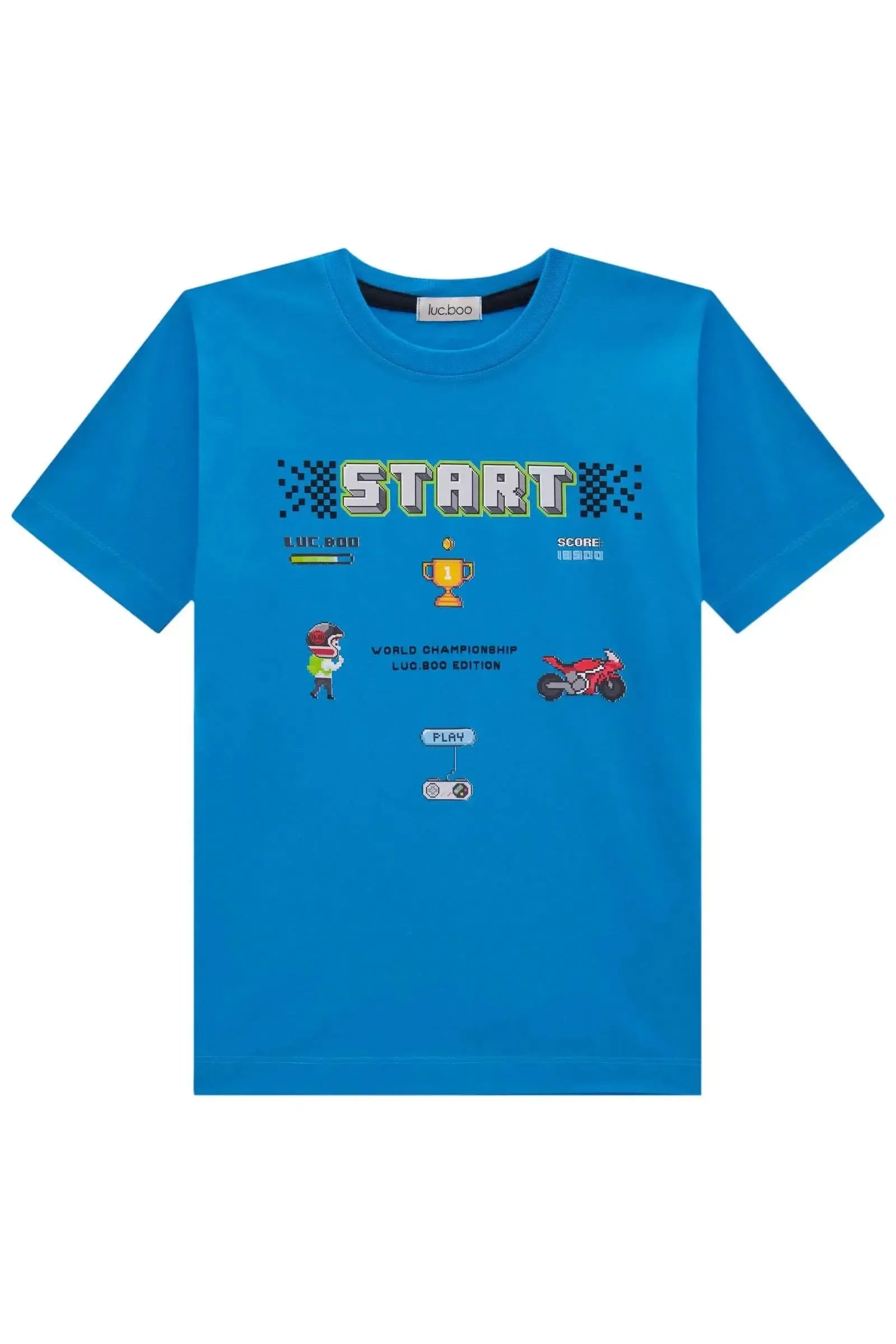 Camiseta em Meia Malha 84220 LucBoo Infantil Menino