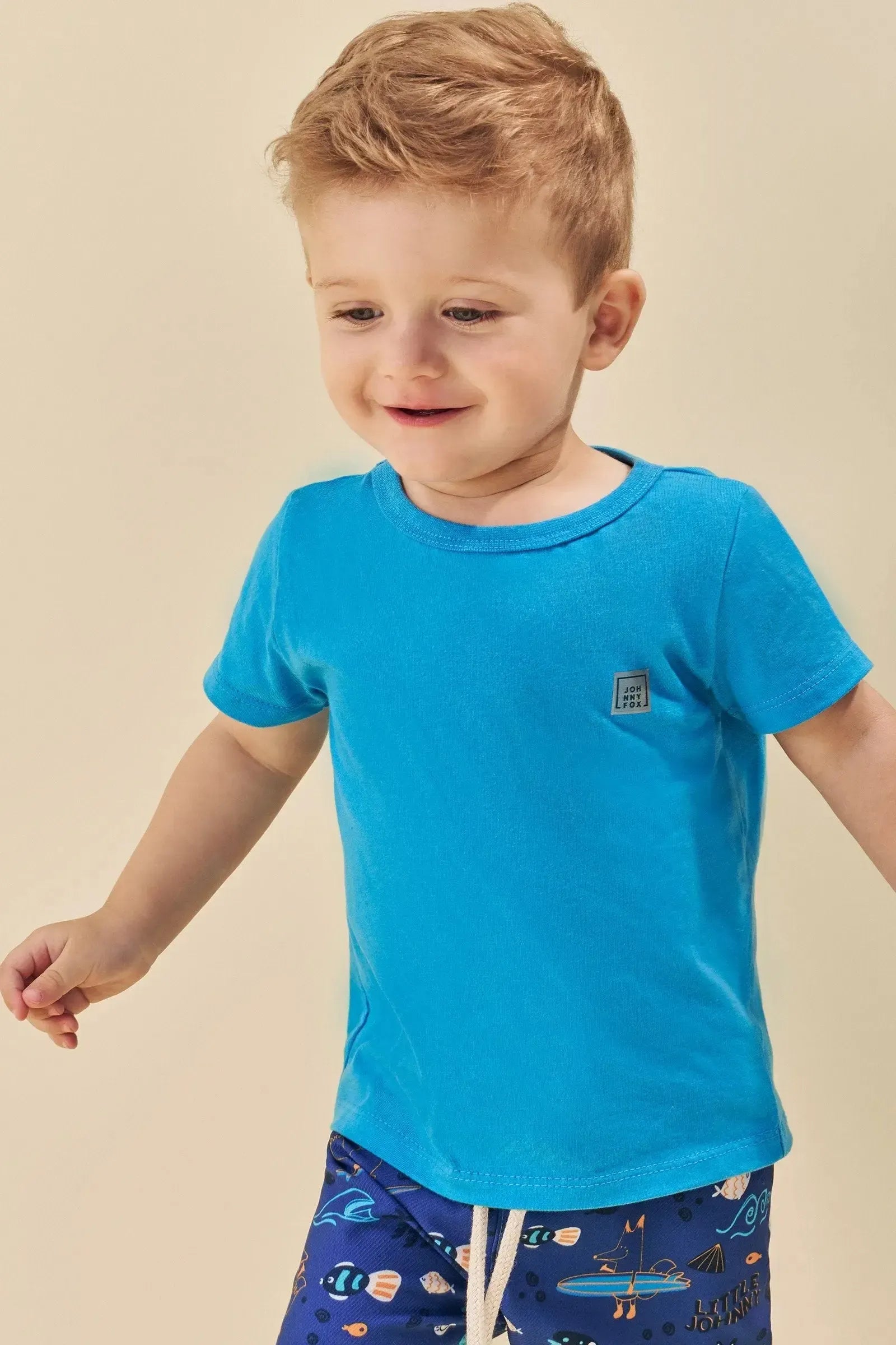 Camiseta em Meia Malha 84268 Johnny Fox Bebê Menino