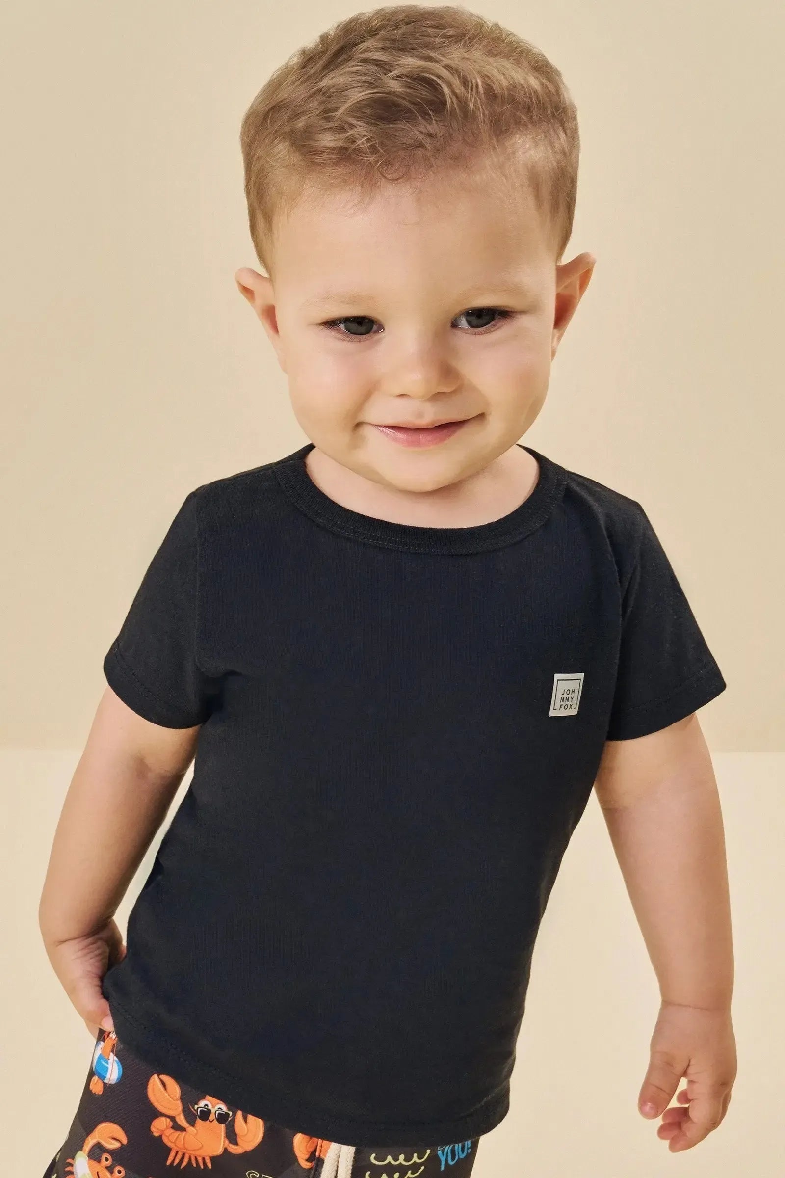 Camiseta em Meia Malha 84268 Johnny Fox Bebê Menino