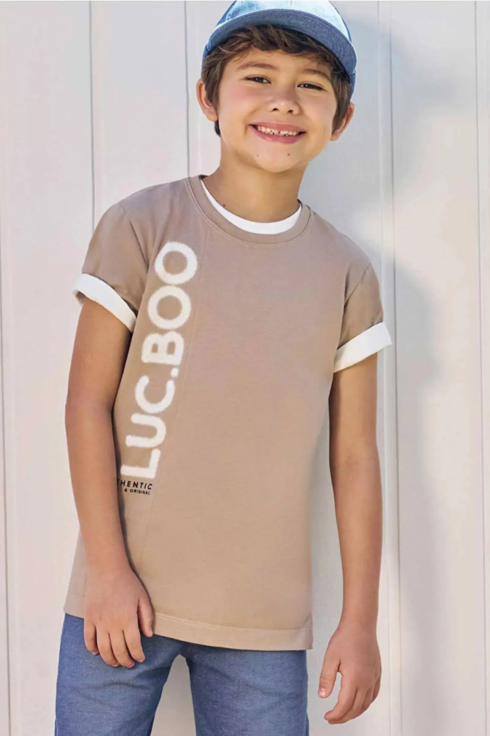 Camiseta em Meia Malha 84464 LucBoo Infantil Menino
