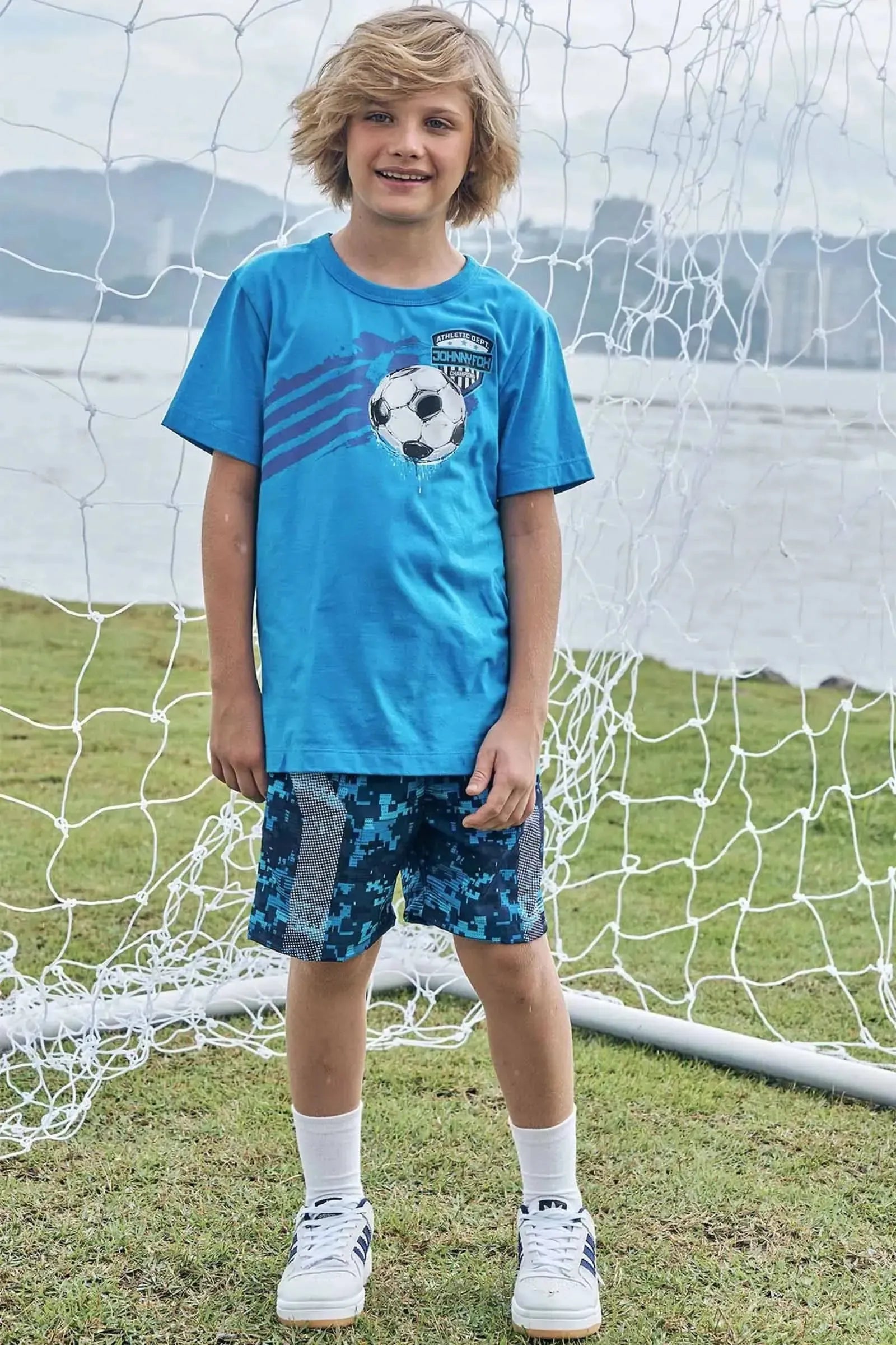 Camiseta em Meia Malha 85629 Johnny Fox Teen Menino
