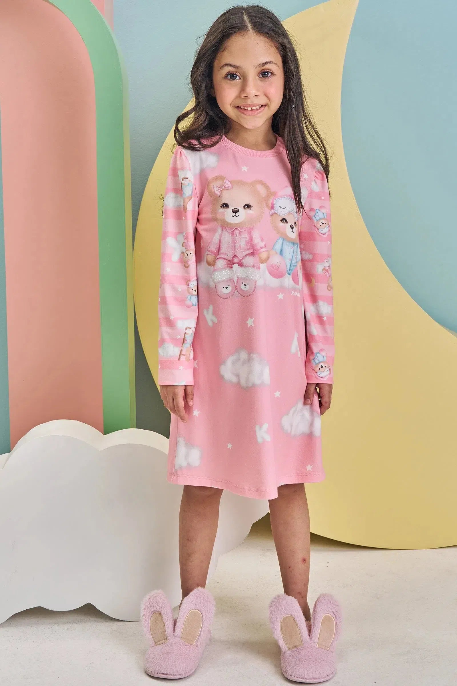 Camisola Manga Longa em Malha Comfy 79219 Kukiê Infantil Menina