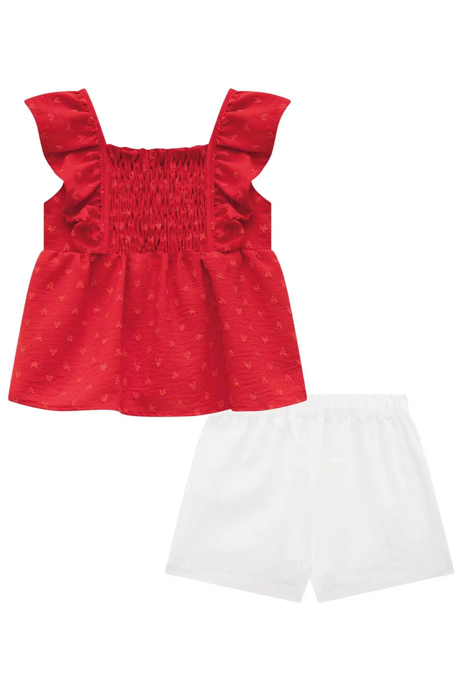 Conjunto de Bata em Air Flow Textura e Shorts em Sarja com Elastano 74790 Kukiê