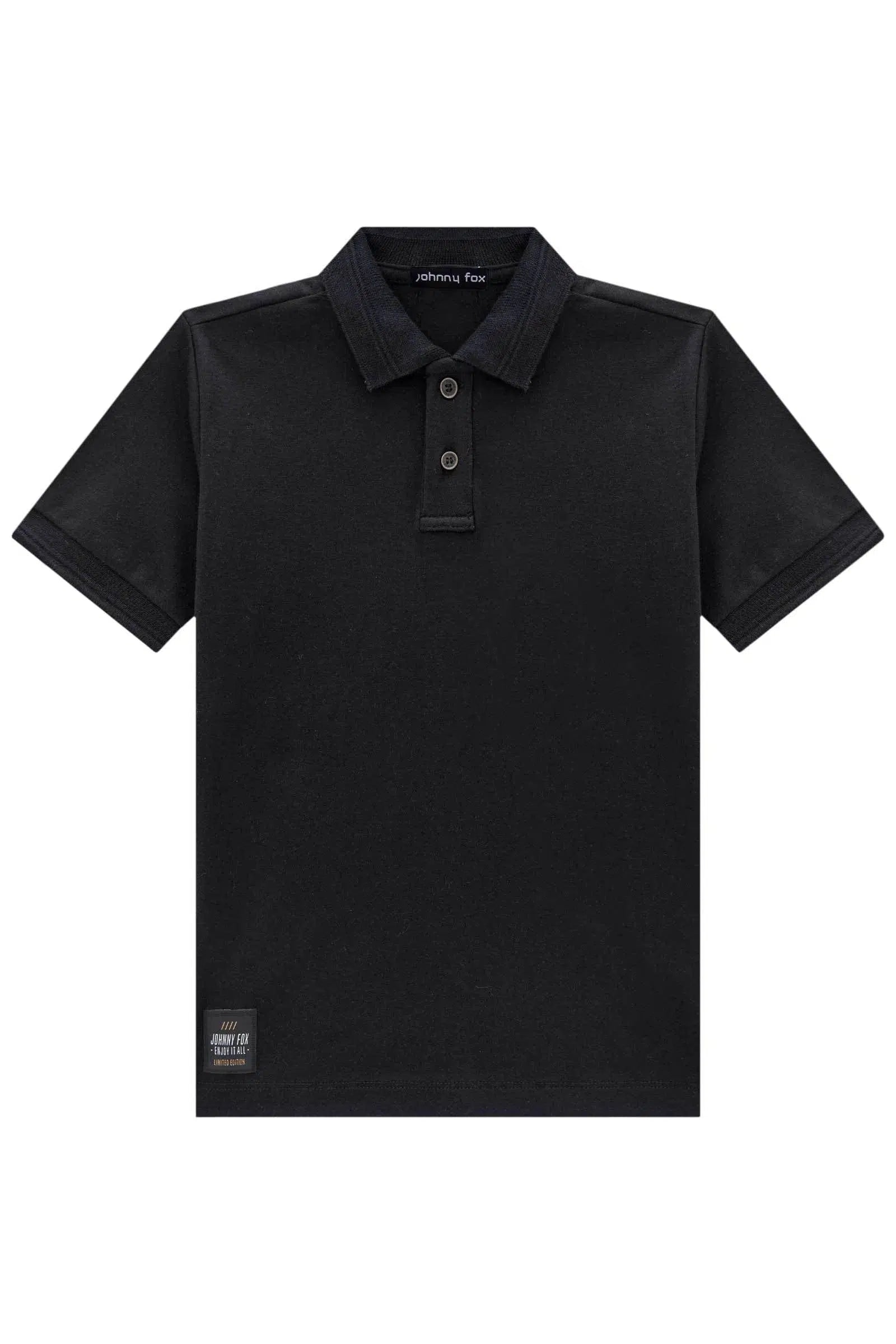 Conjunto de Camisa Polo em Suedine e Bermuda em Sarja com Elastano 82145 Johnny Fox