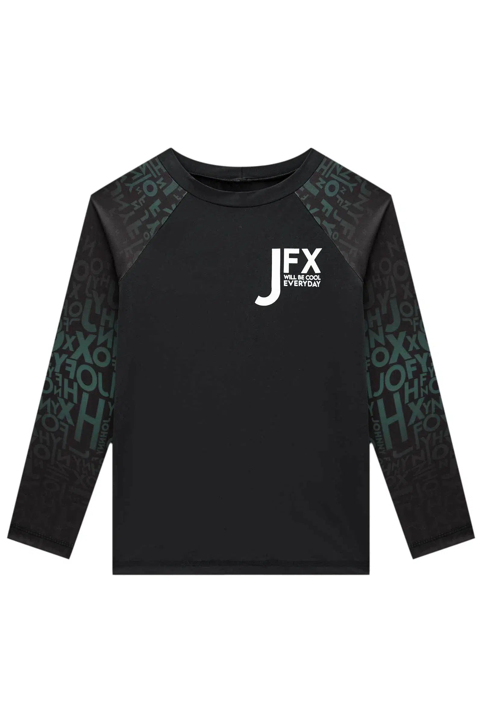 Conjunto Teen Menino de Camiseta e Sunga em Malha Uv Dry com Proteção Uv 50+ 81715 Johnny Fox