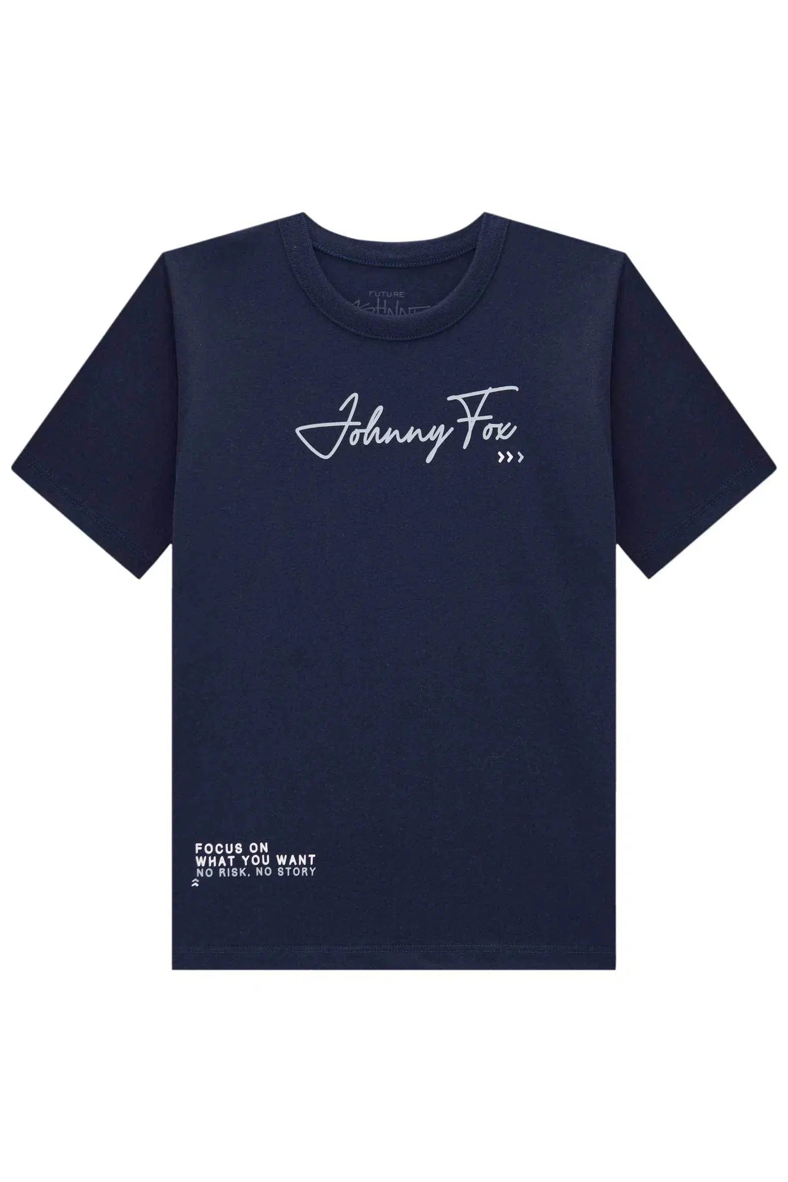 Conjunto de Camiseta em Meia Malha e Bermuda em Sarja com Elastano 82134 Johnny Fox