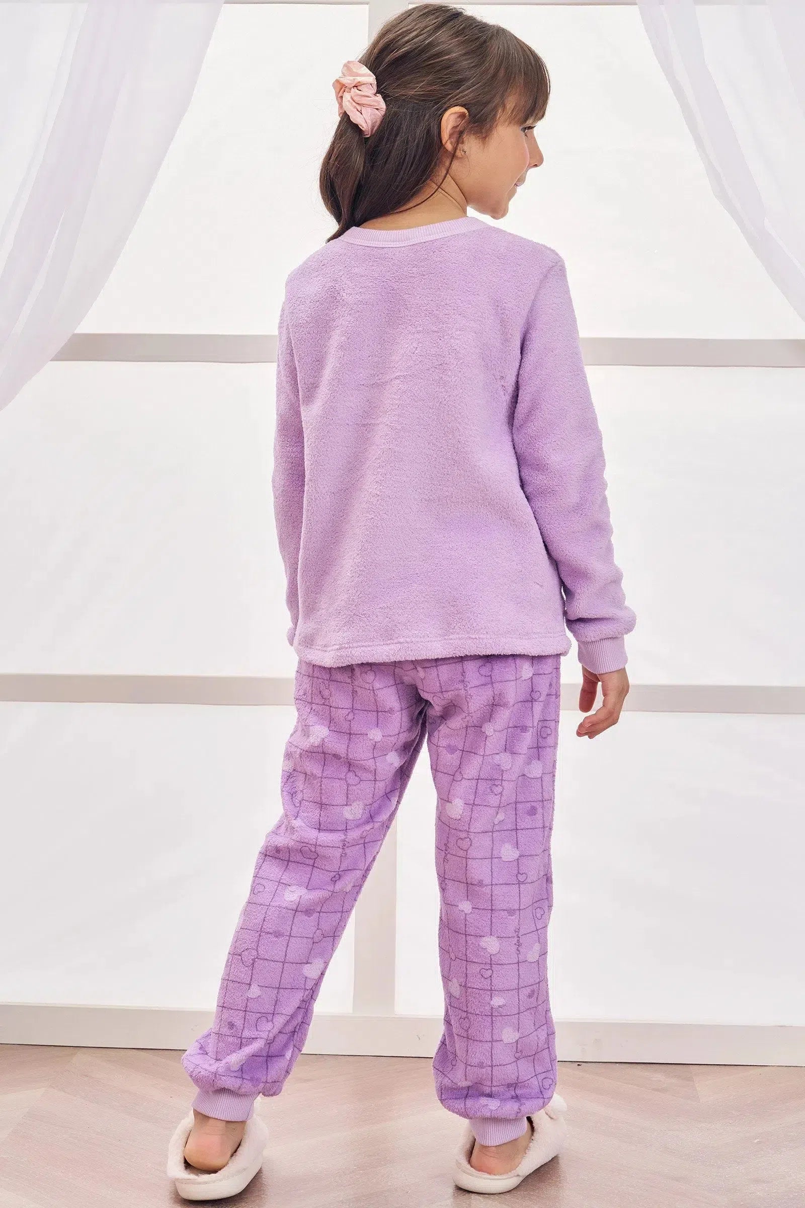 Conjunto de Pijama de Blusão e Calça em Soft Fleece 81242 Infanti Infantil Menina