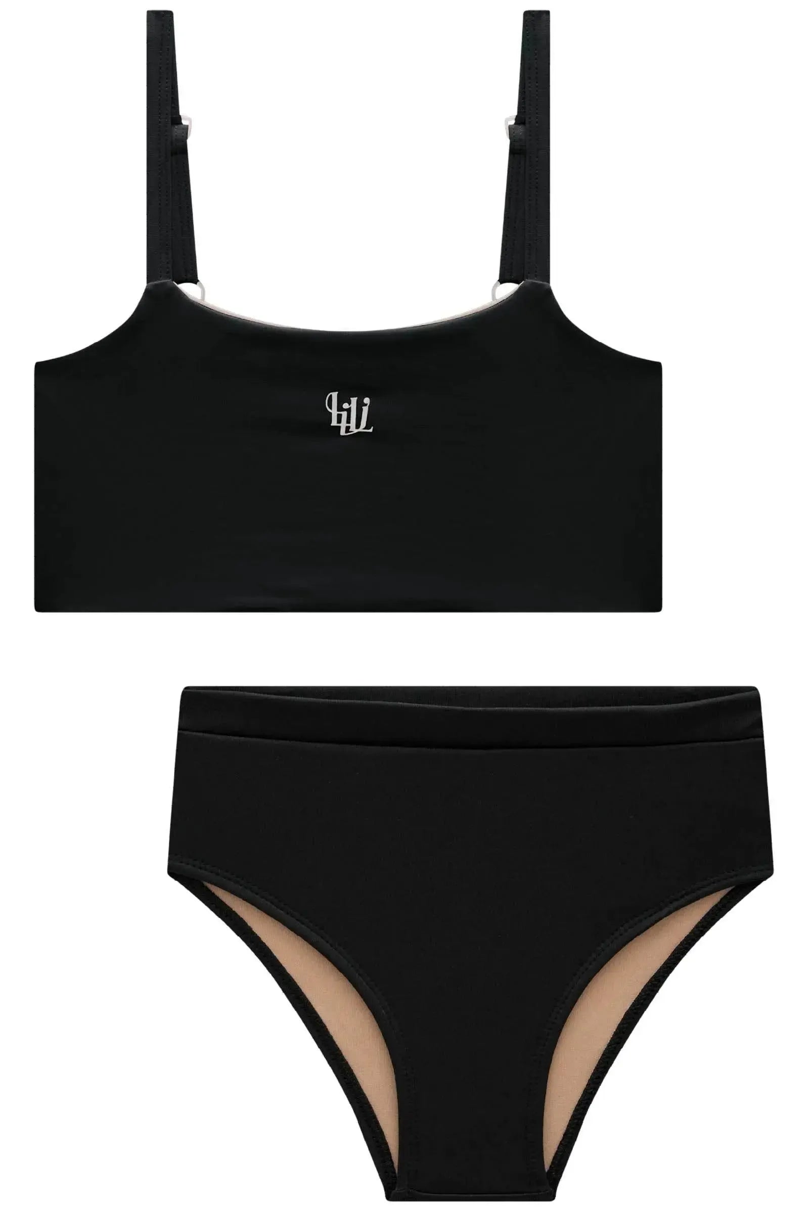 Conjunto de Top com Calcinha Tradicional em Malha UV Dry 50+ 85052 Lilimoon Teen Menina
