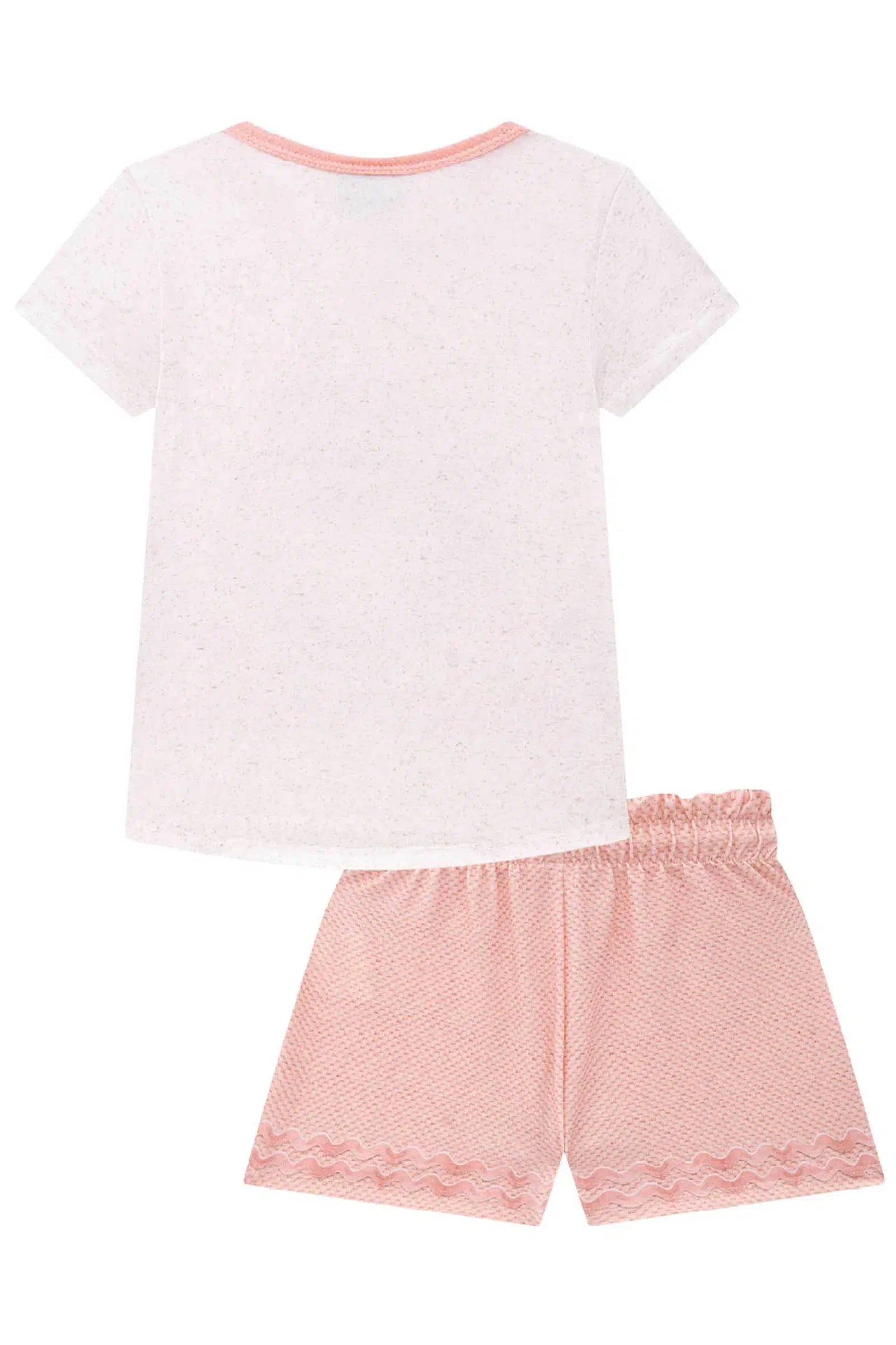 Conjunto em Cotton Linho e Shorts em Malha Power 76053 Kukiê