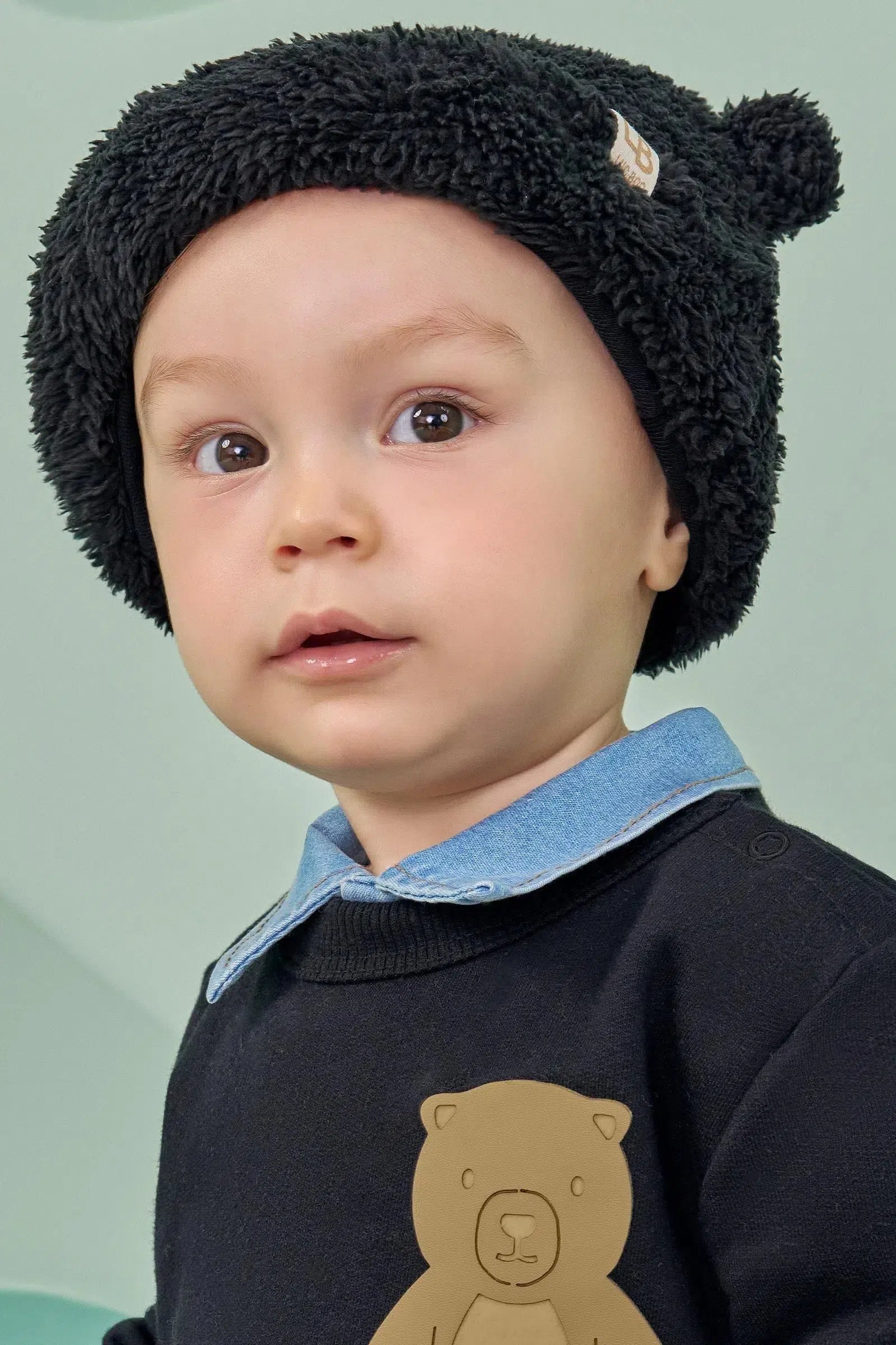 Gorro em Pelo Carneirinho 80661 LucBoo Bebê Menino