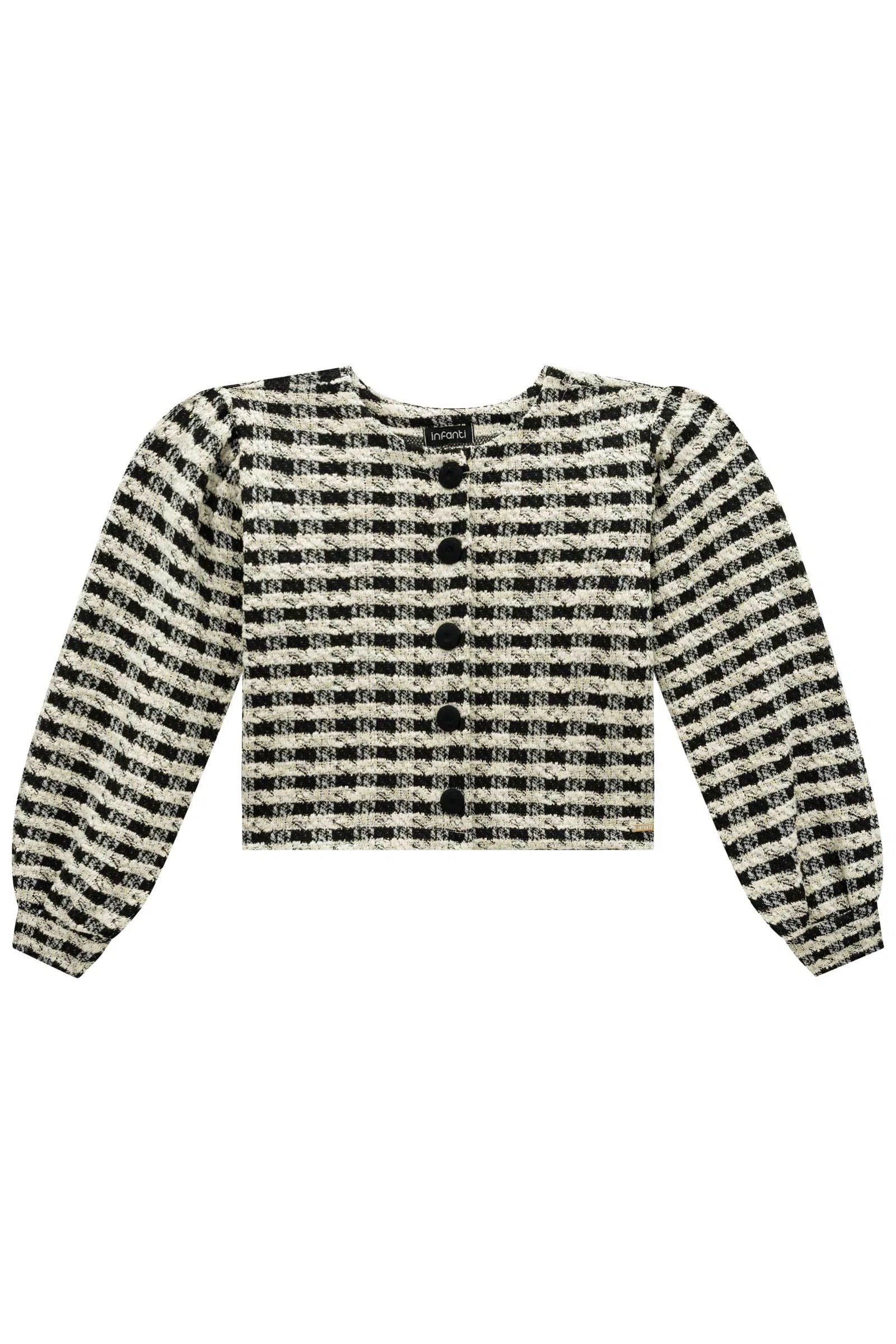 Jaqueta Boxy em Tweed 71443 Infanti