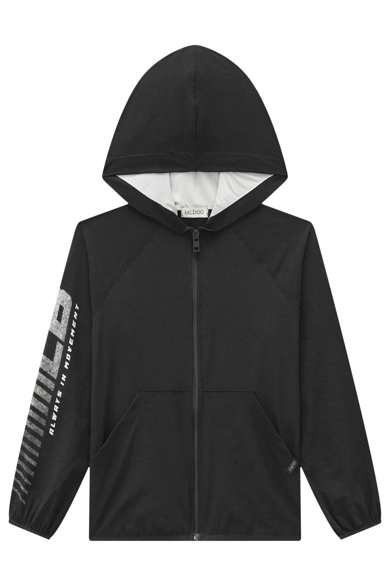 Jaqueta Corta Vento em Nylon Ripstop com Elastano com Proteção UV50+ 83862 LucBoo Infantil Menino