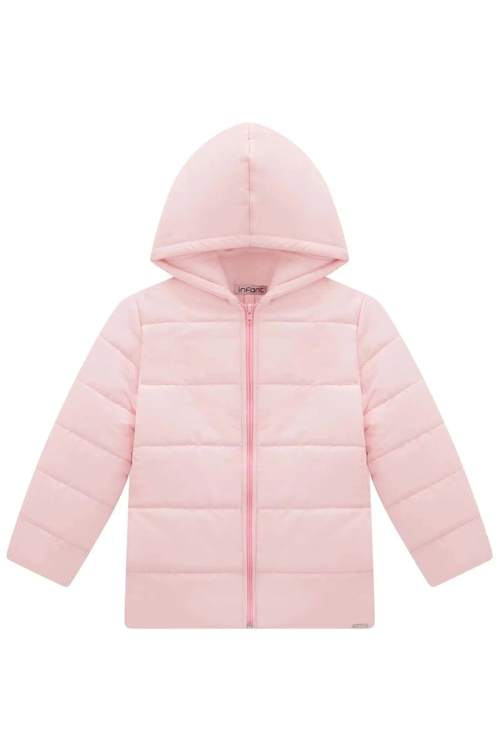 Jaqueta Puffer Alongada em Nylon 80112 Infanti Infantil Menina