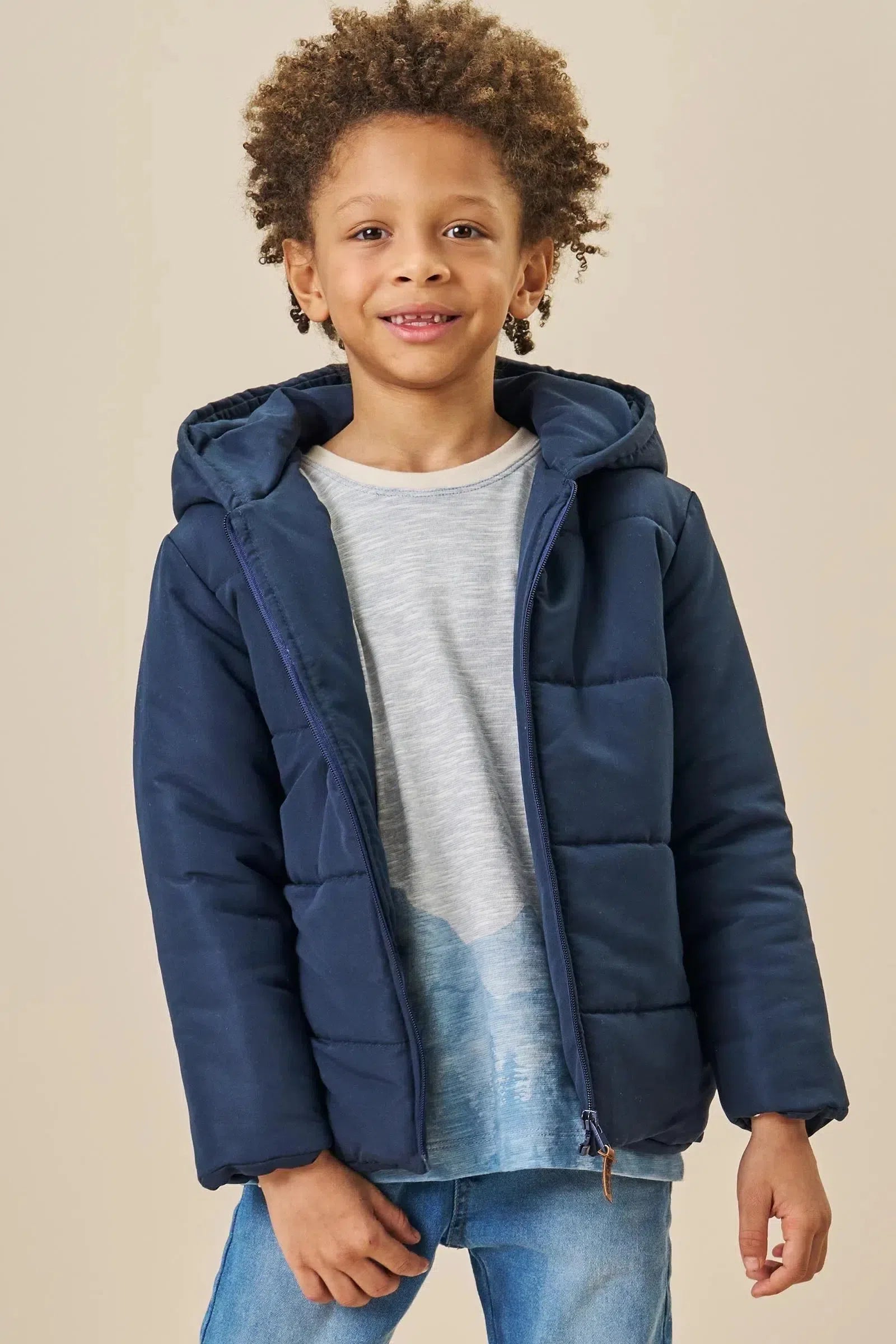 Jaqueta Puffer em Nylon Bora 79717 LucBoo Infantil Menino