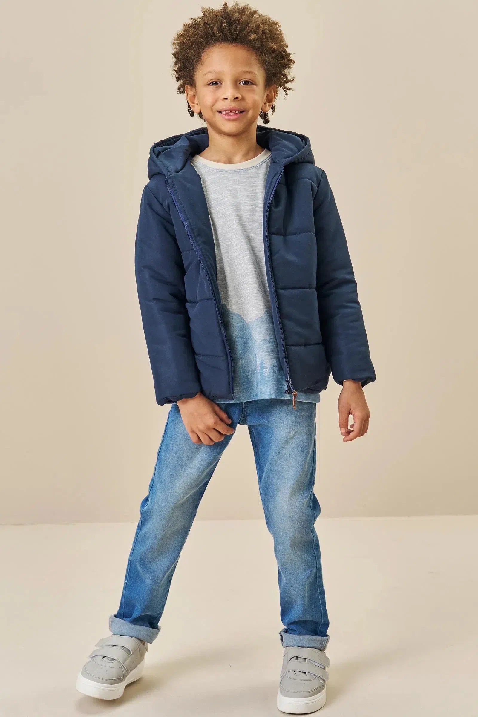 Jaqueta Puffer em Nylon Bora 79717 LucBoo Infantil Menino