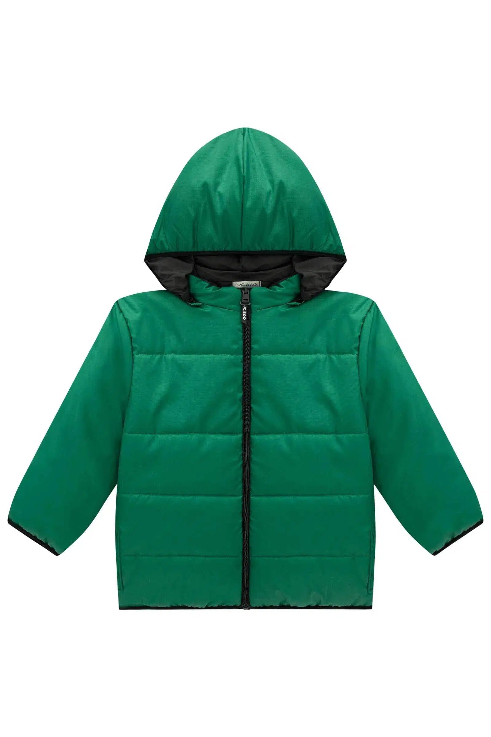 Jaqueta Puffer em Nylon Ripstop com Capuz Removível 70541 LucBoo