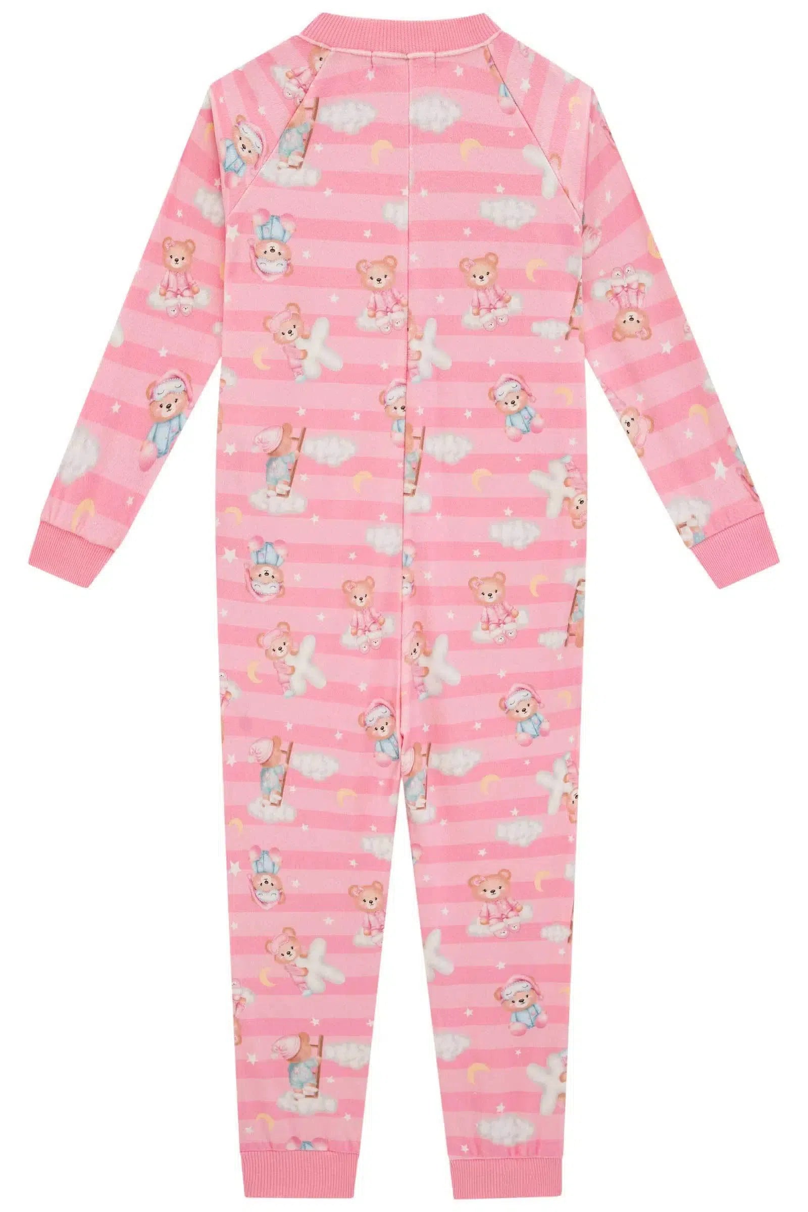 Macacão em Fleece Luxo 79222 Kukiê Infantil Menina