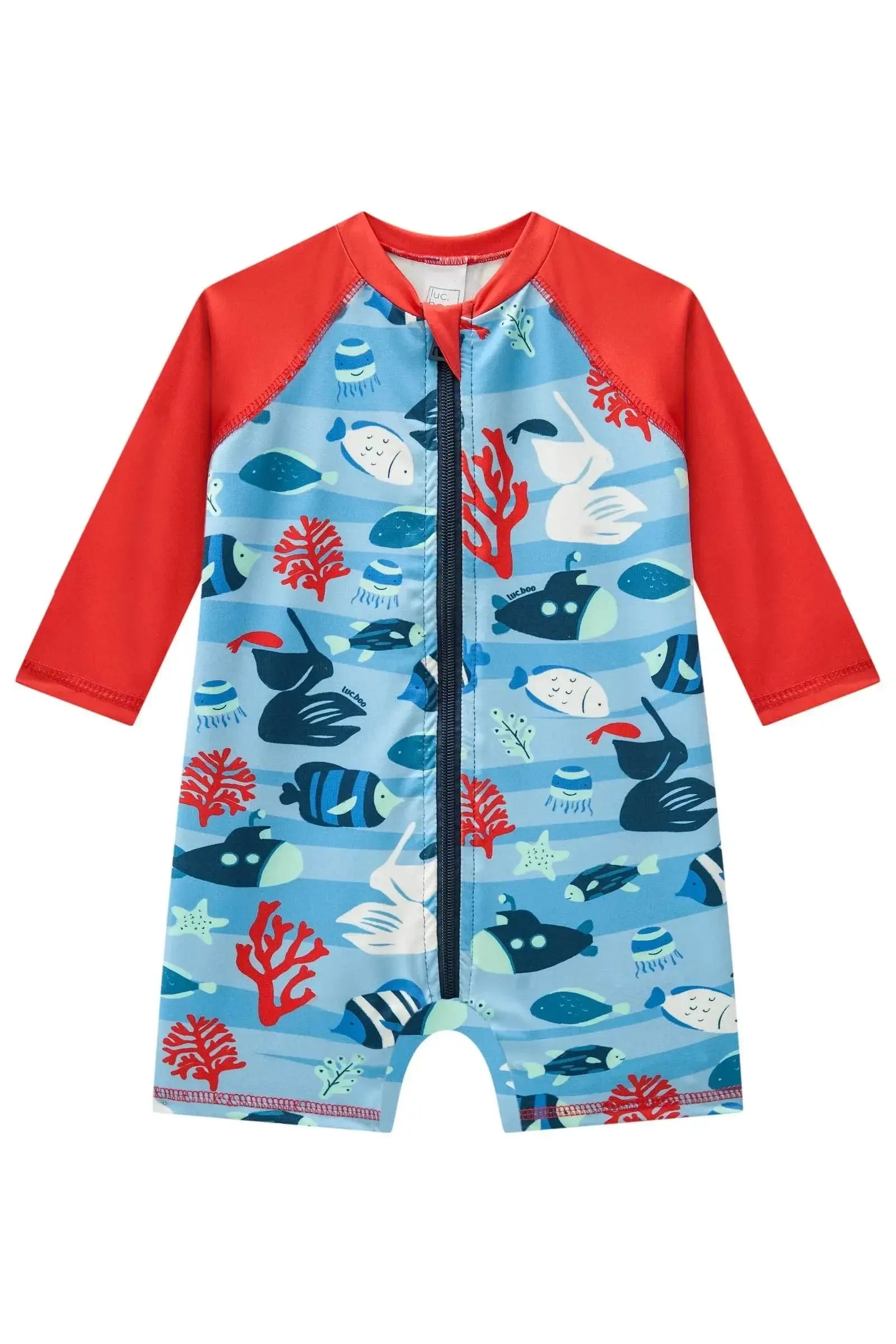 Macacão em Malha UV Dry com Proteção UV 50+ 85536 LucBoo Bebê Menino