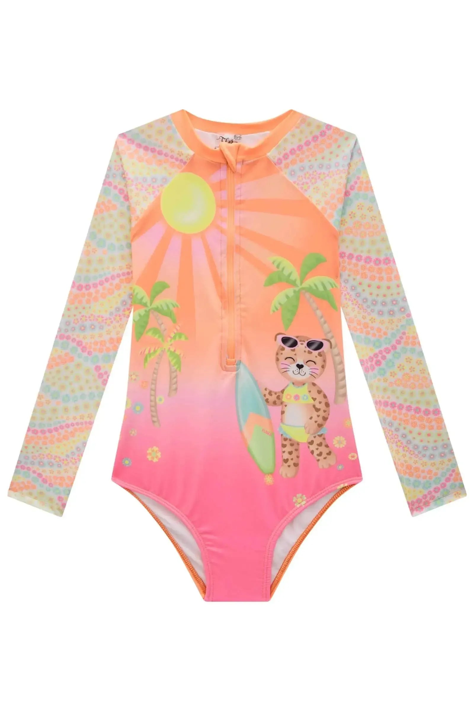 Maiô em Malha Uv Dry com Proteção Uv 50+ 84507 Infanti Infantil Menina
