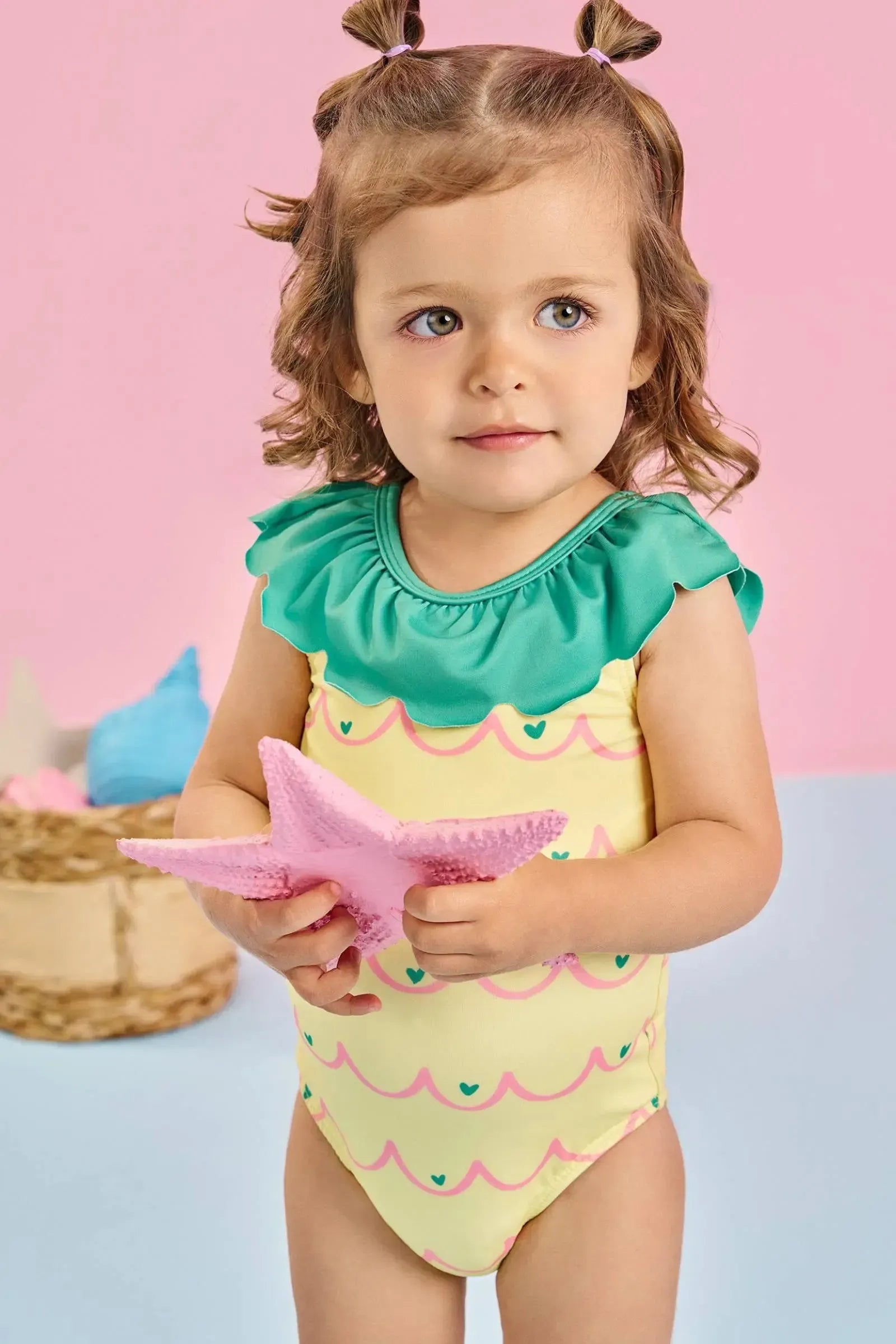 Maiô em Malha Uv Dry com Proteção Uv 50+ 84810 Infanti Bebê Menina