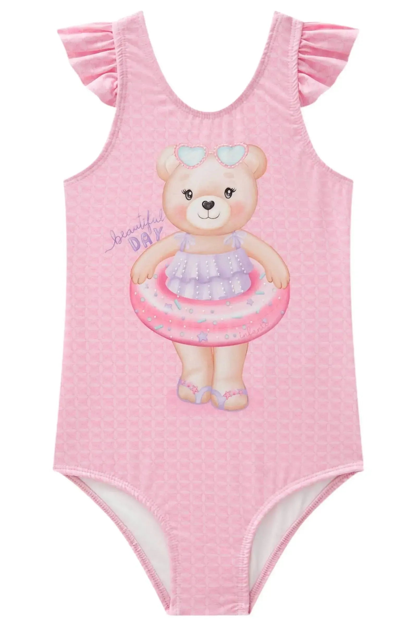 Maiô em Malha Uv Dry com Proteção Uv 50+ 85077 Infanti Infantil Menina