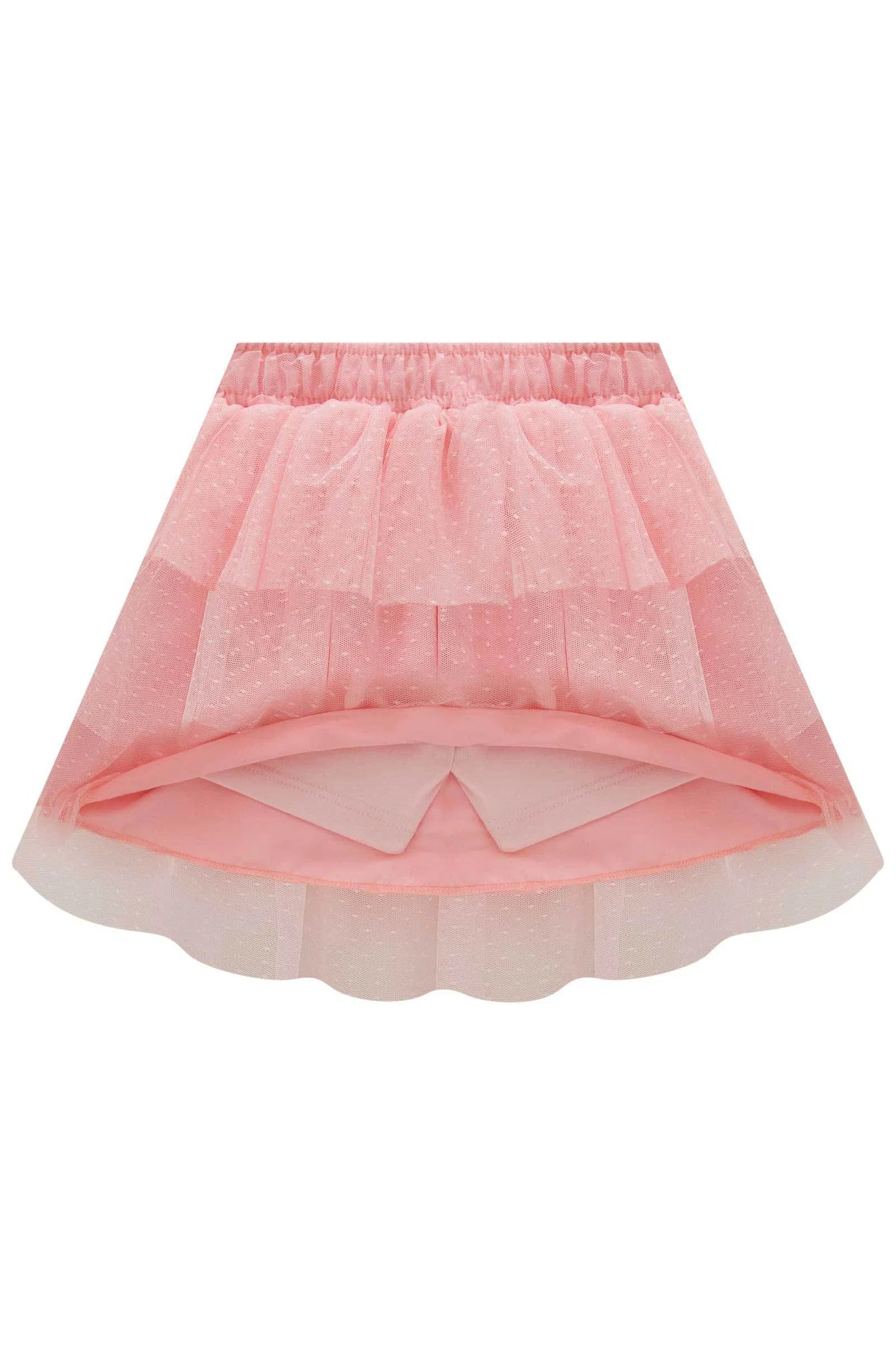 Saia em Tule Poá (com Shorts Embutido) 77011 Kukiê