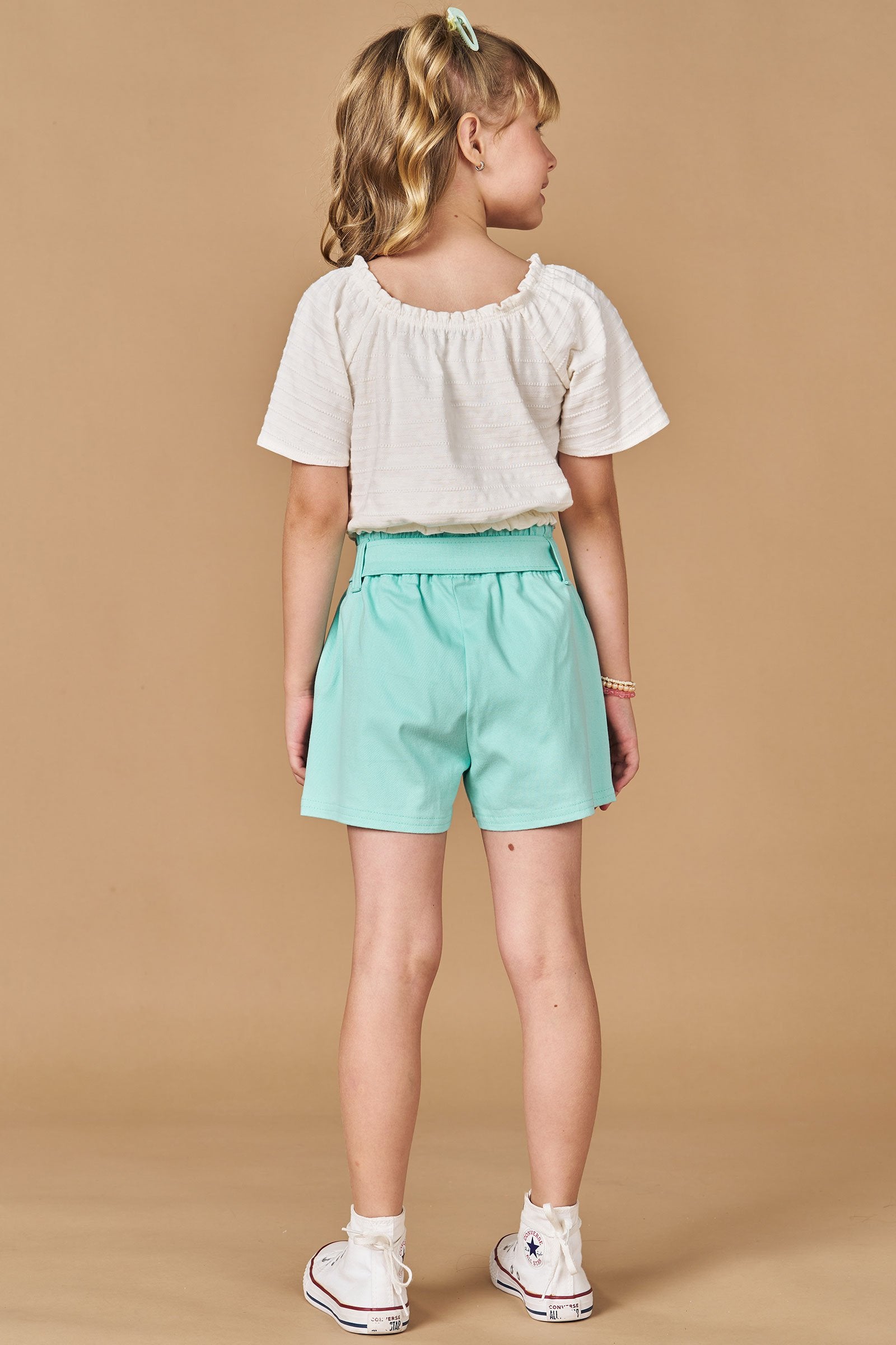 Short em Sarja Ônix com Elastano 77962 Kukiê