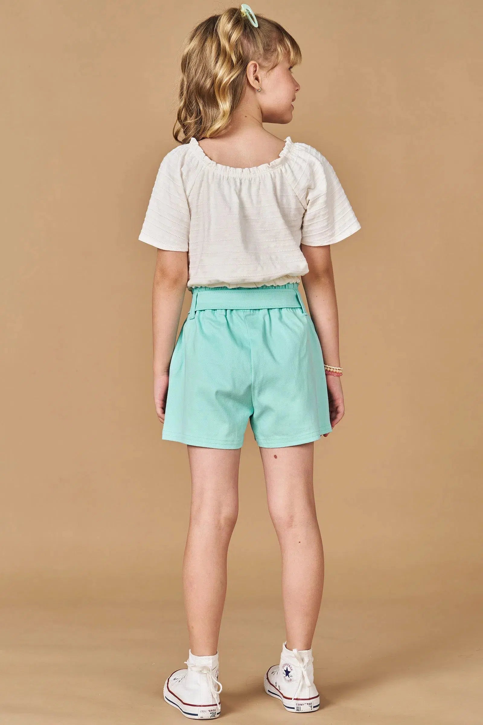 Short em Sarja Ônix com Elastano 77962 Kukiê