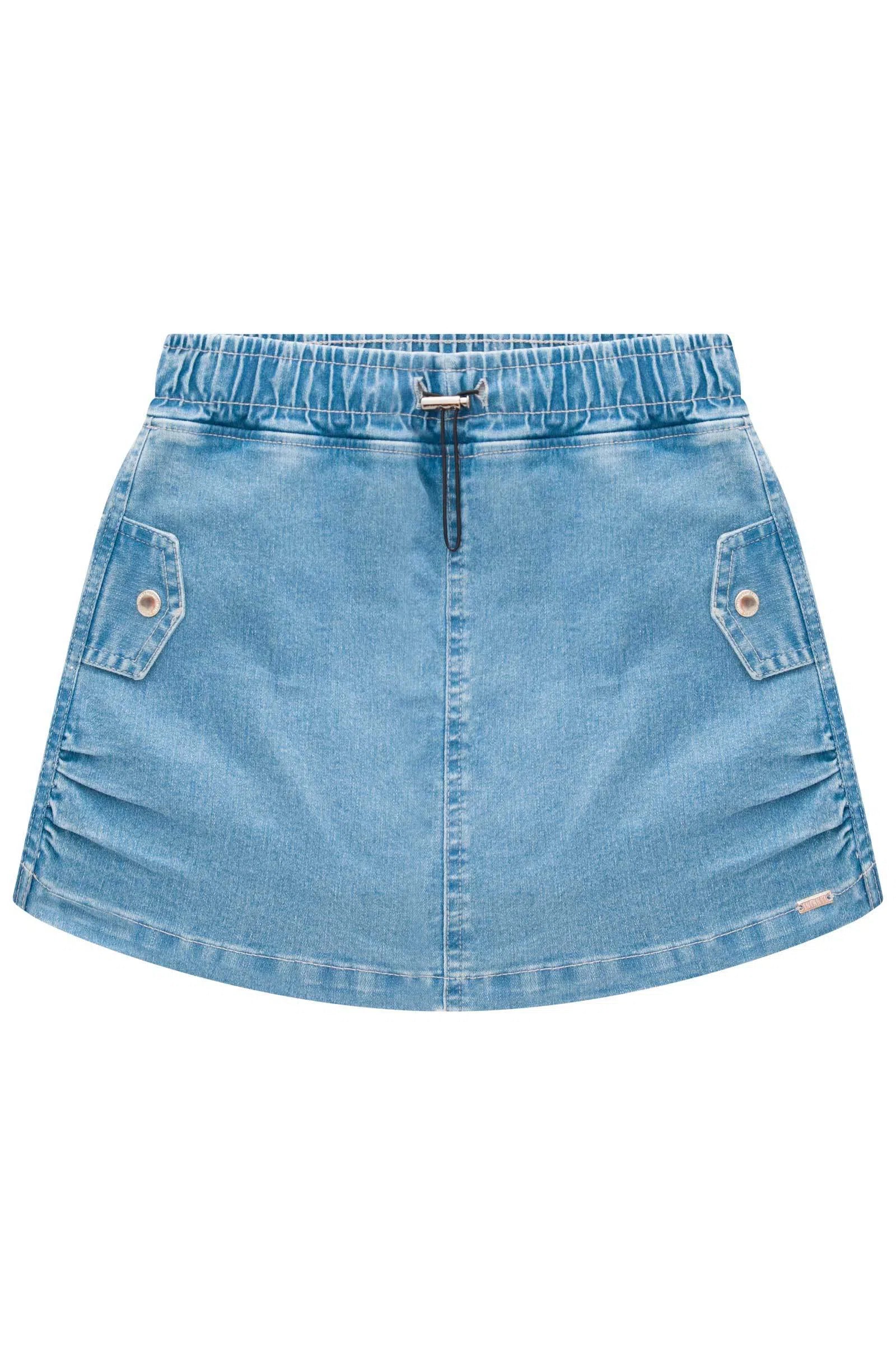 Short Saia em Jeans Bellini com Elastano 76093 Infanti