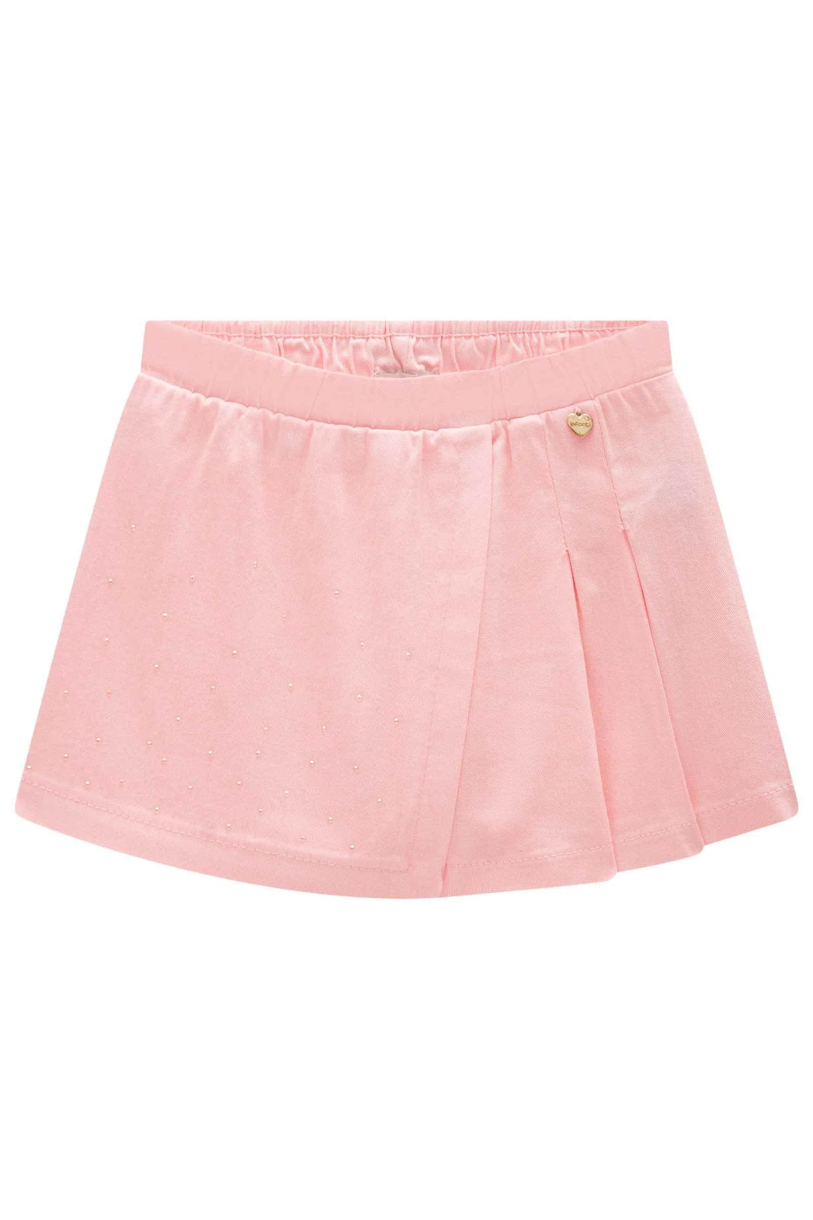 Short Saia em Sarja com Elastano 81227 Infanti Infantil Menina