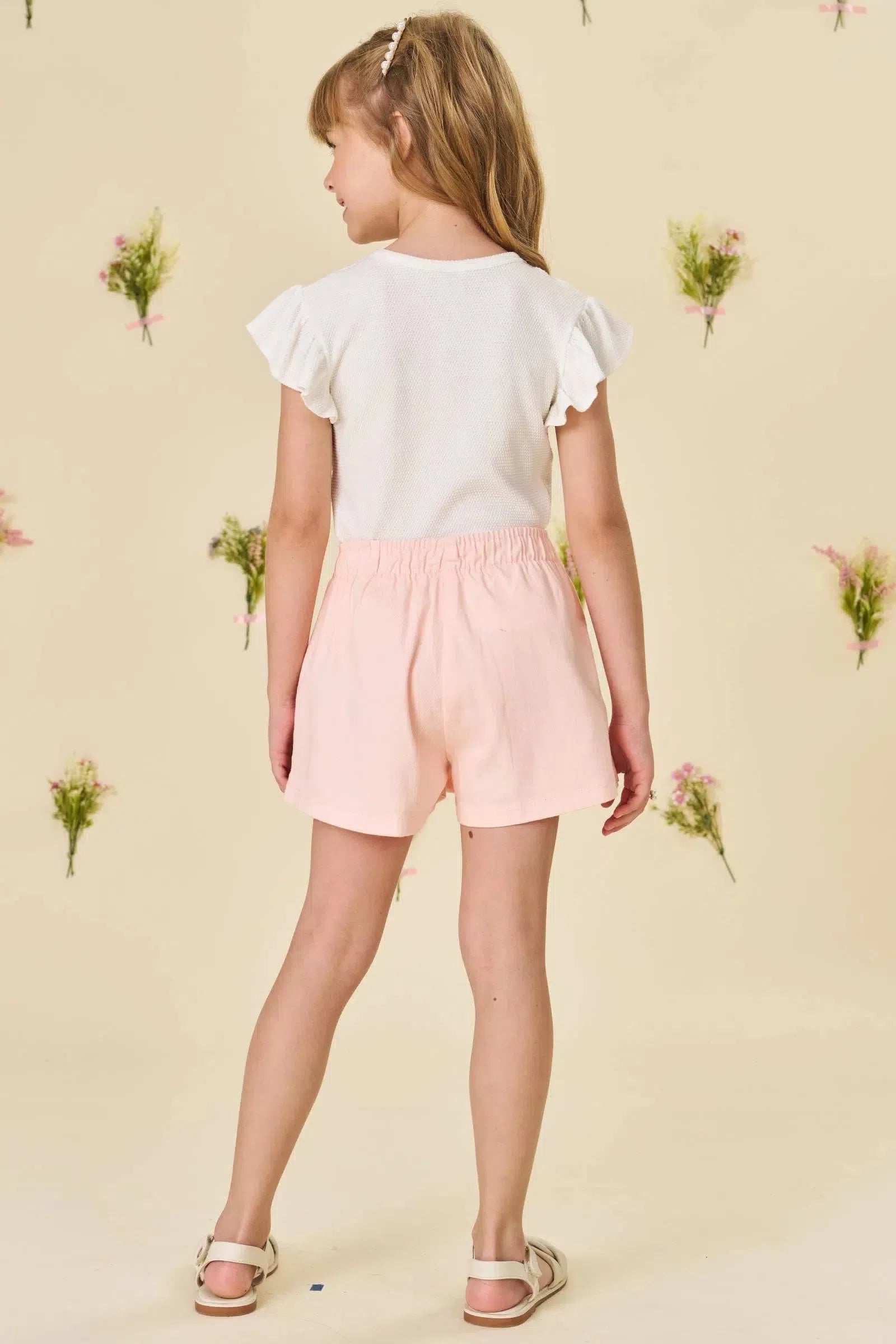 Short Saia em Sarja com Elastano 81227 Infanti Infantil Menina