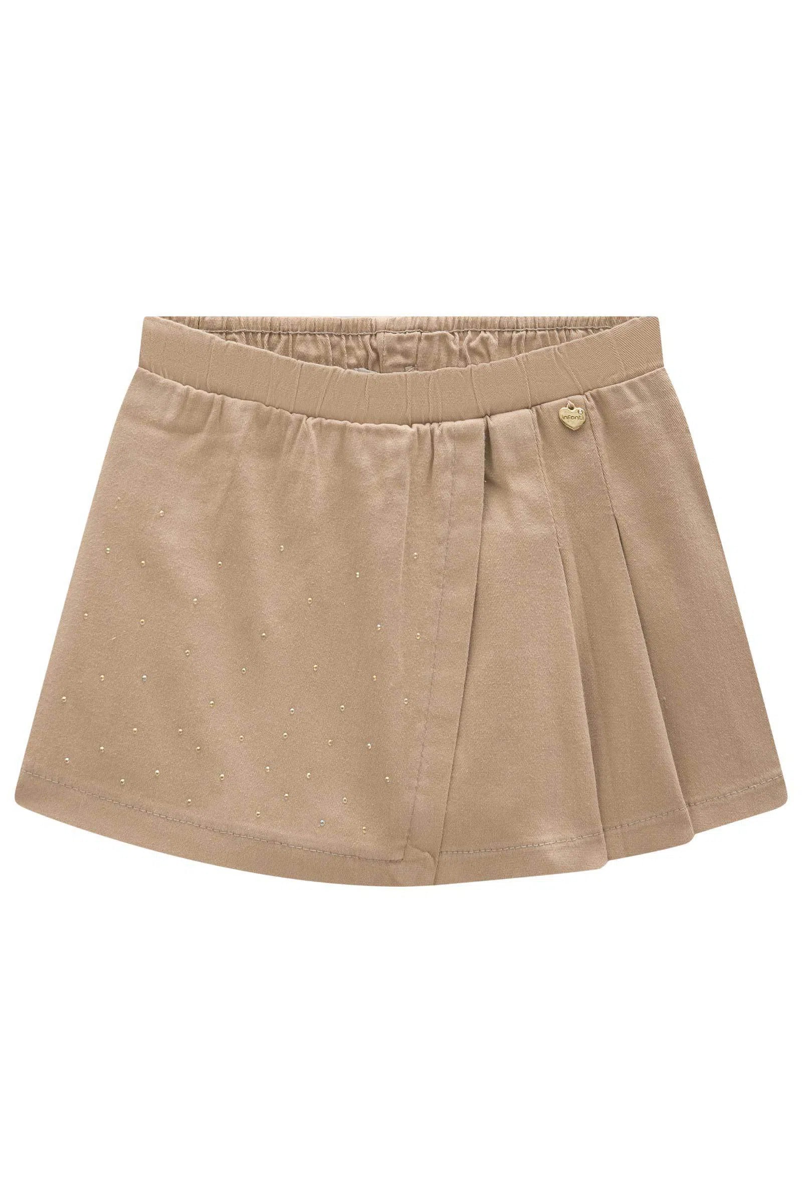 Short Saia em Sarja com Elastano 81227 Infanti Infantil Menina