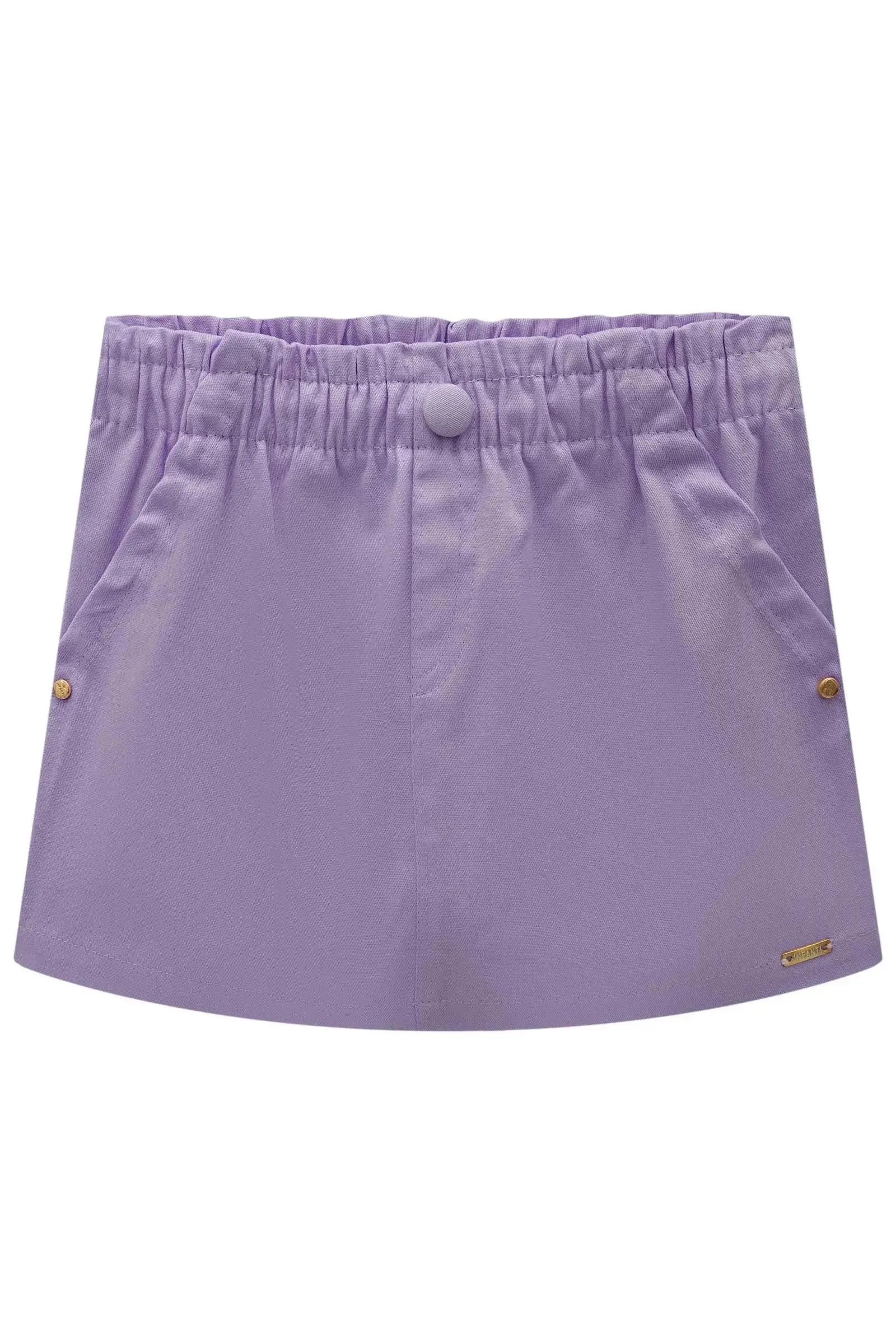 Short Saia em Sarja com Elastano 85257 Infanti Infantil Menina