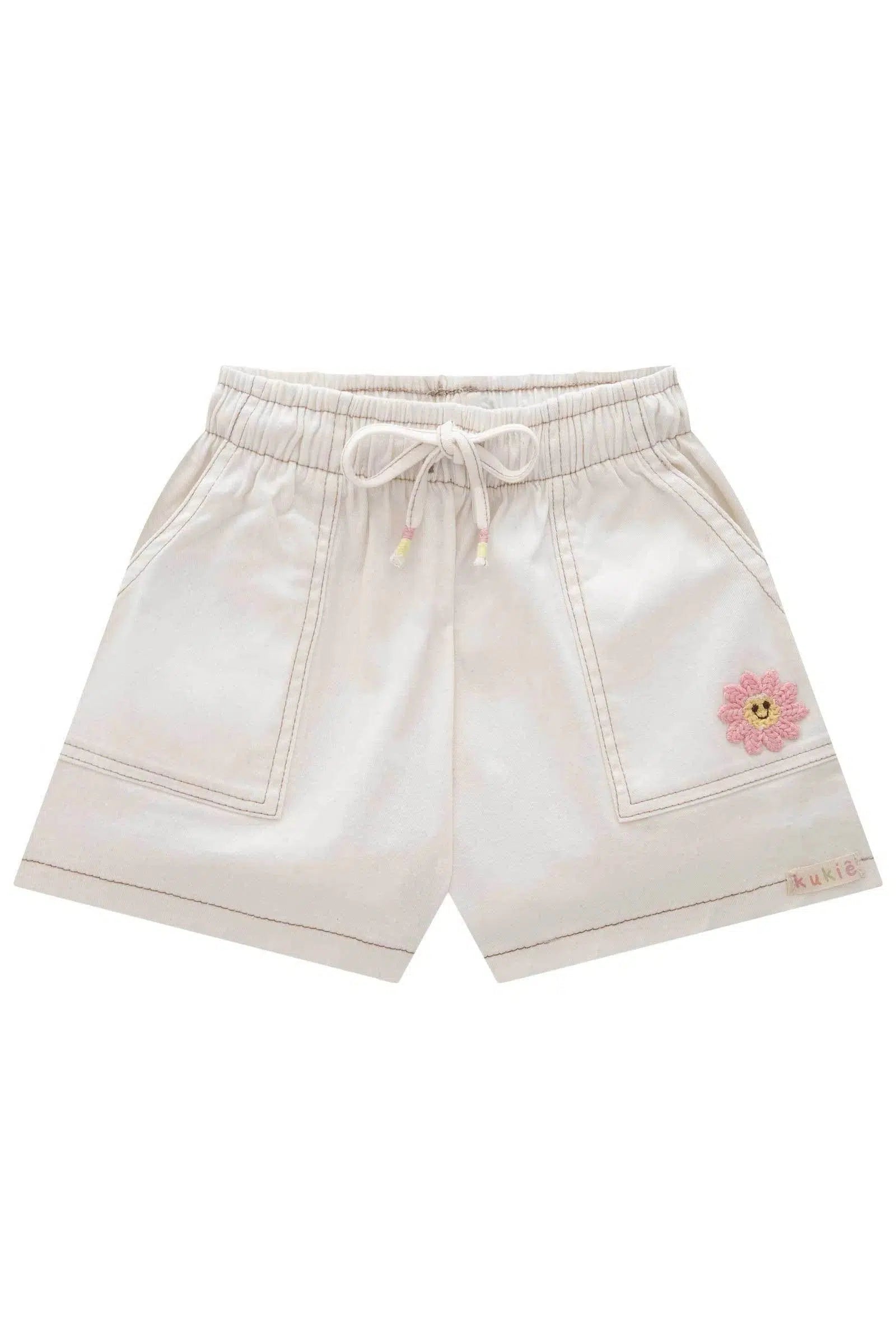 Short em Sarja Ônix com Elastano 77014 Kukiê